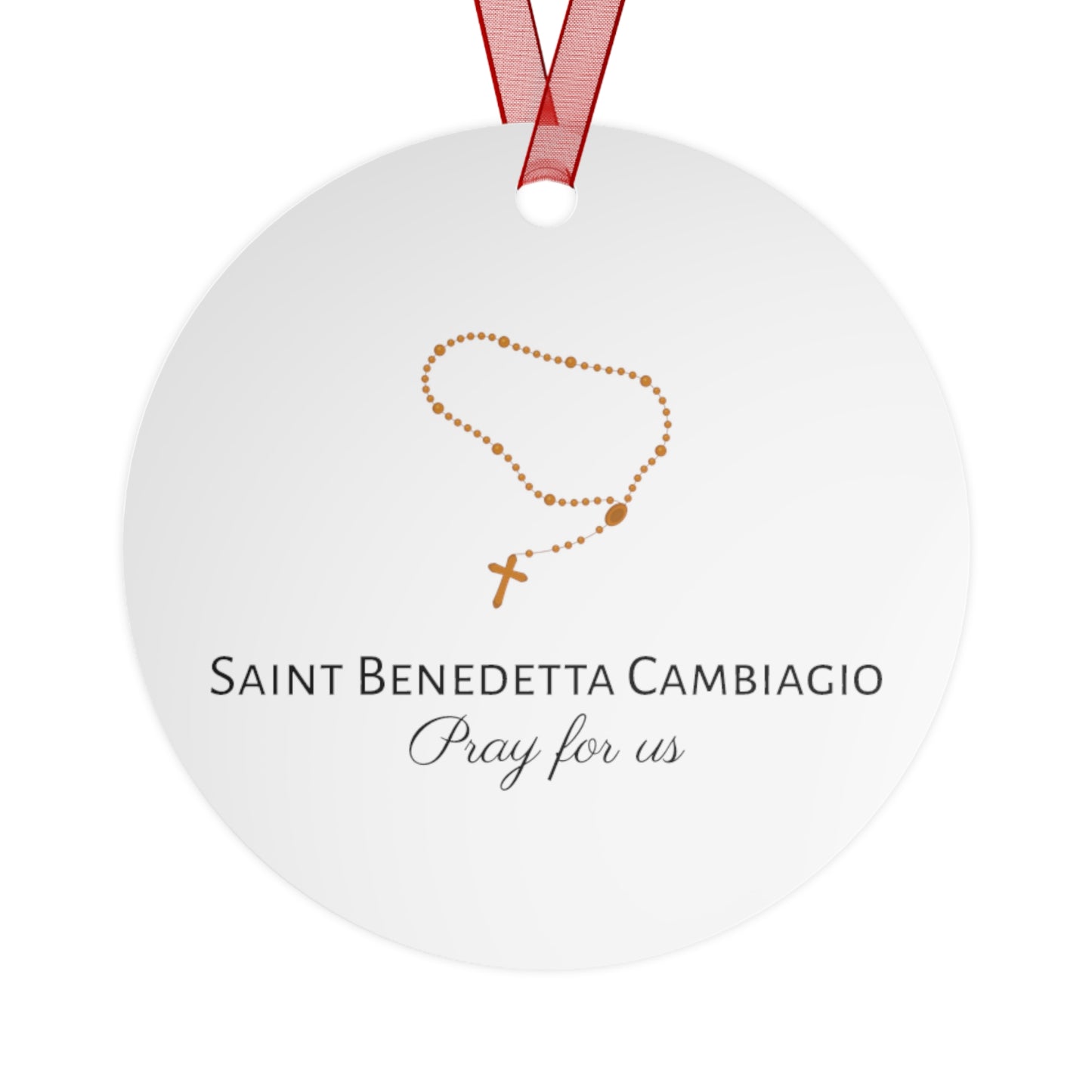 Saint Benedetta Cambiagio Metal Ornament - Religious Holiday Christmas Ornament and Keepsake - Catholic Religious Keepsake