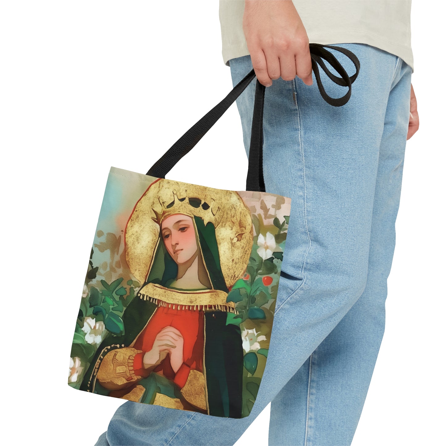 Saint Matilda of Germany Tote Bag - Purse - Three sizes - Large Medium Small Faith Art Bag - Catholic faith carry-all purse - Double Sided