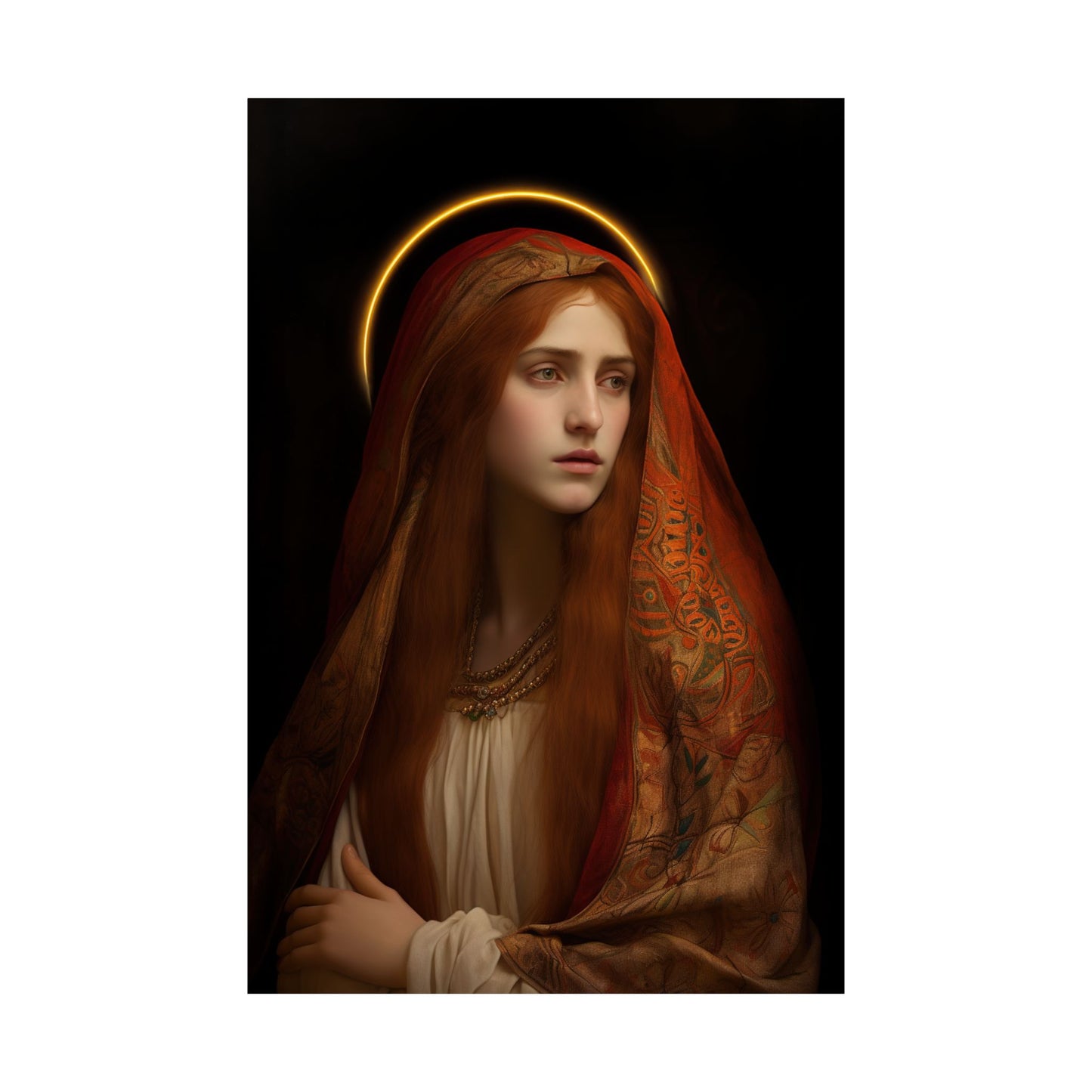 The Beloved Disciple - Mary Magdalene's Devotion Print - Sanctified Souls Print - Multiple Sizes - Premium Matte Vertical Posters