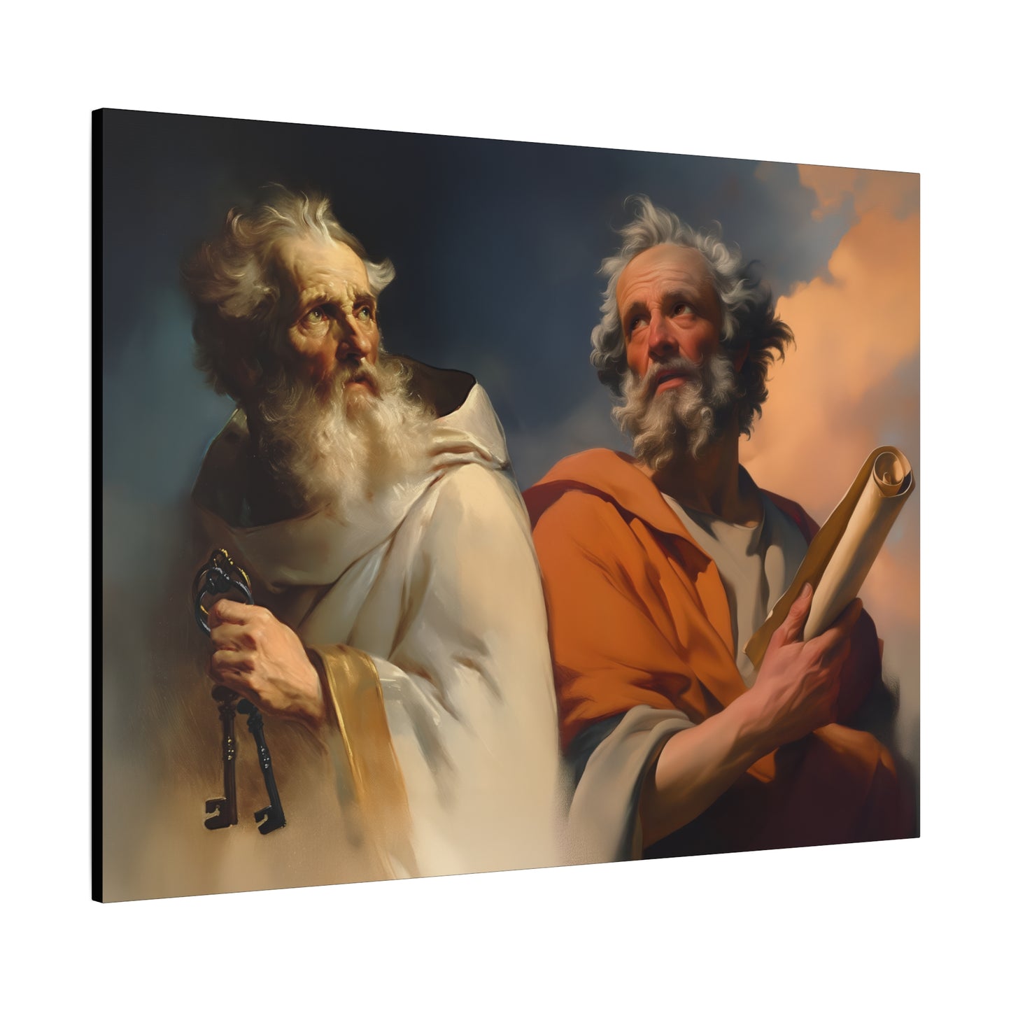 Saint Peter and Saint Paul - Museum Wrapped Canvas - Print - Religious Art for your Home - Christian print