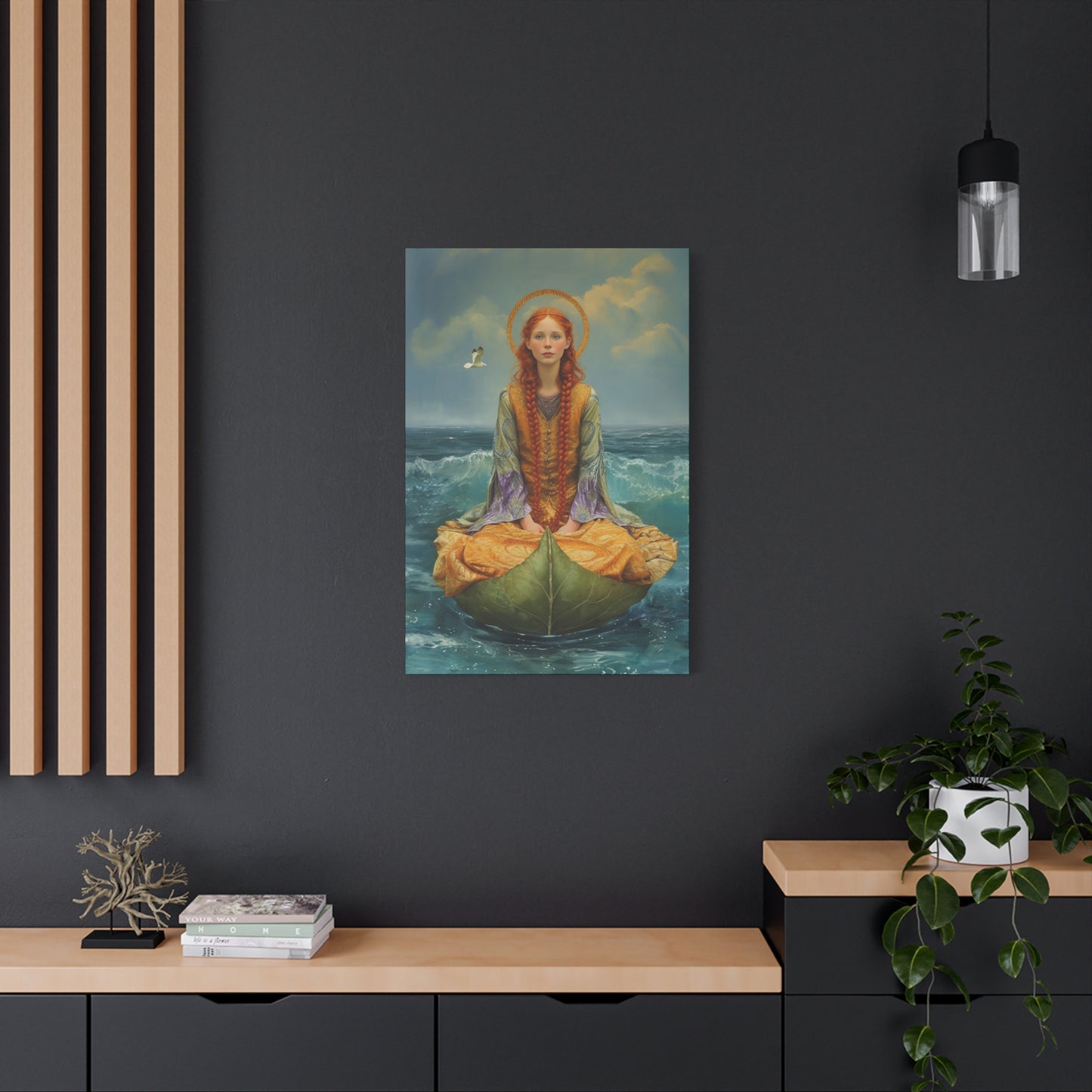 Saint Ia of Cornwall - Museum Wrapped Canvas - Sanctified Souls Print - Religious Art for your Home