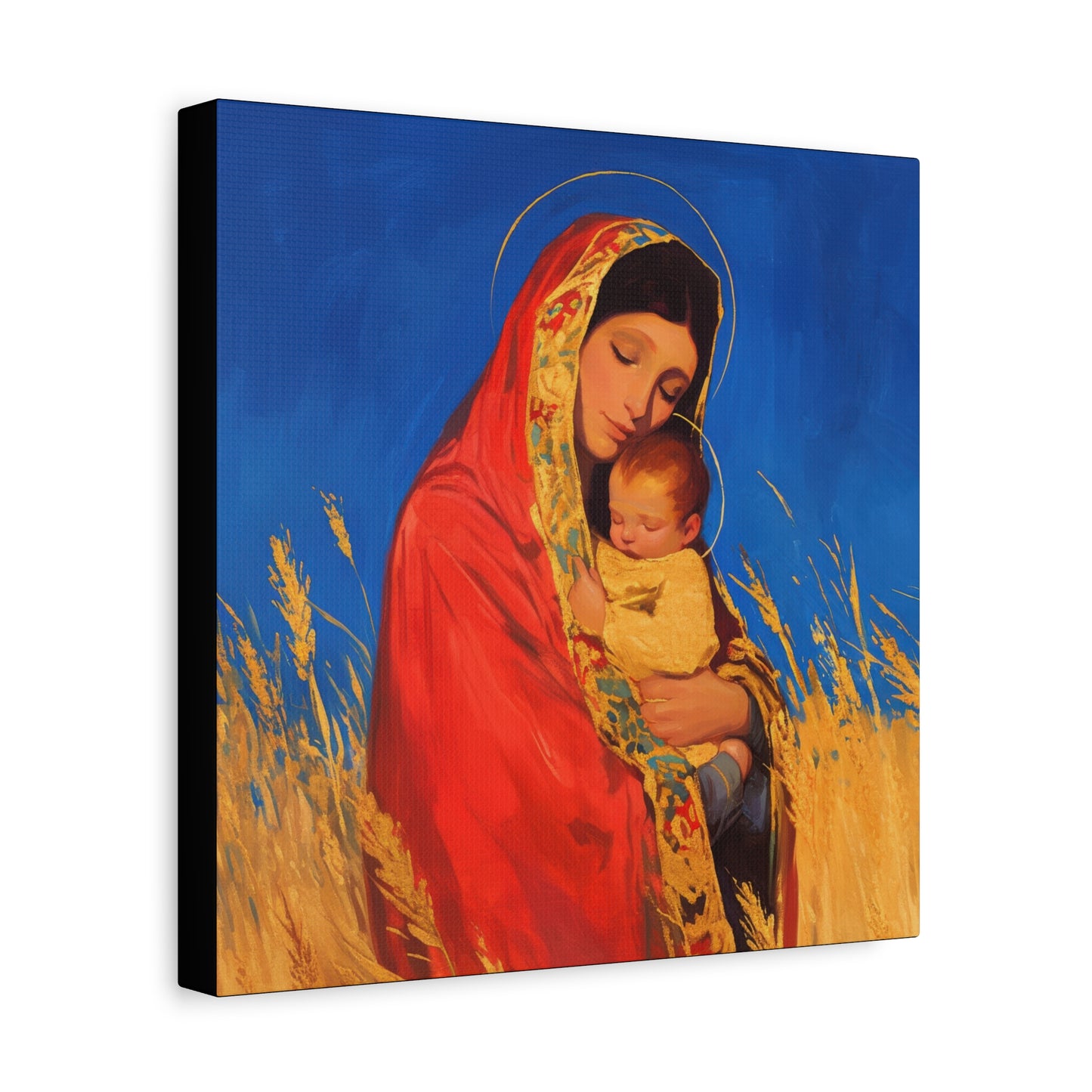 Our Lady of the Harvest - Multiple Sizes - Catholic Home art - Museum Wrapped Canvas - Sanctified Souls Print