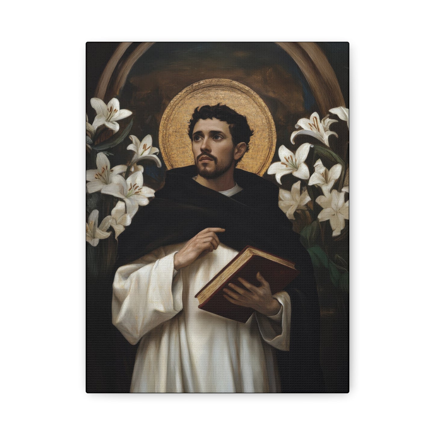 Saint Dominic - Museum Wrapped Canvas - Sanctified Souls Print - Religious Art for your Home - Catholic Patron Saint Art
