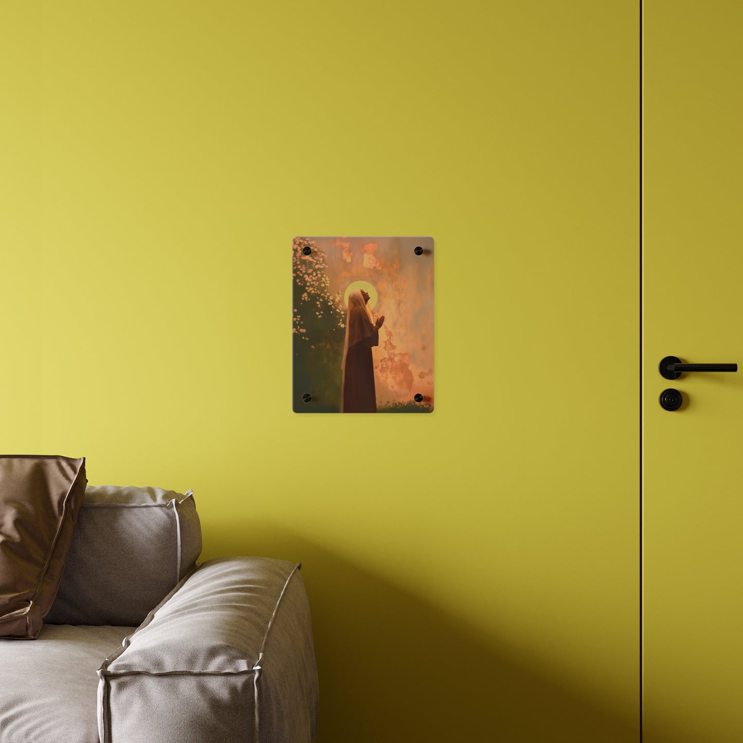Saint Monica Wall Art Panel - Ready to Hang Acrylic Print - Catholic Saint Art - Patron Saint Print - No Frame needed
