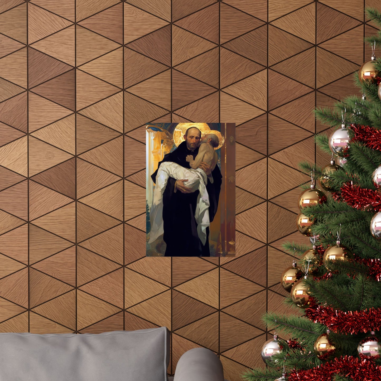 Saint John of God Poster Print - Sanctified Souls Print - Multiple Sizes - Premium Posters - Catholic Art for your home
