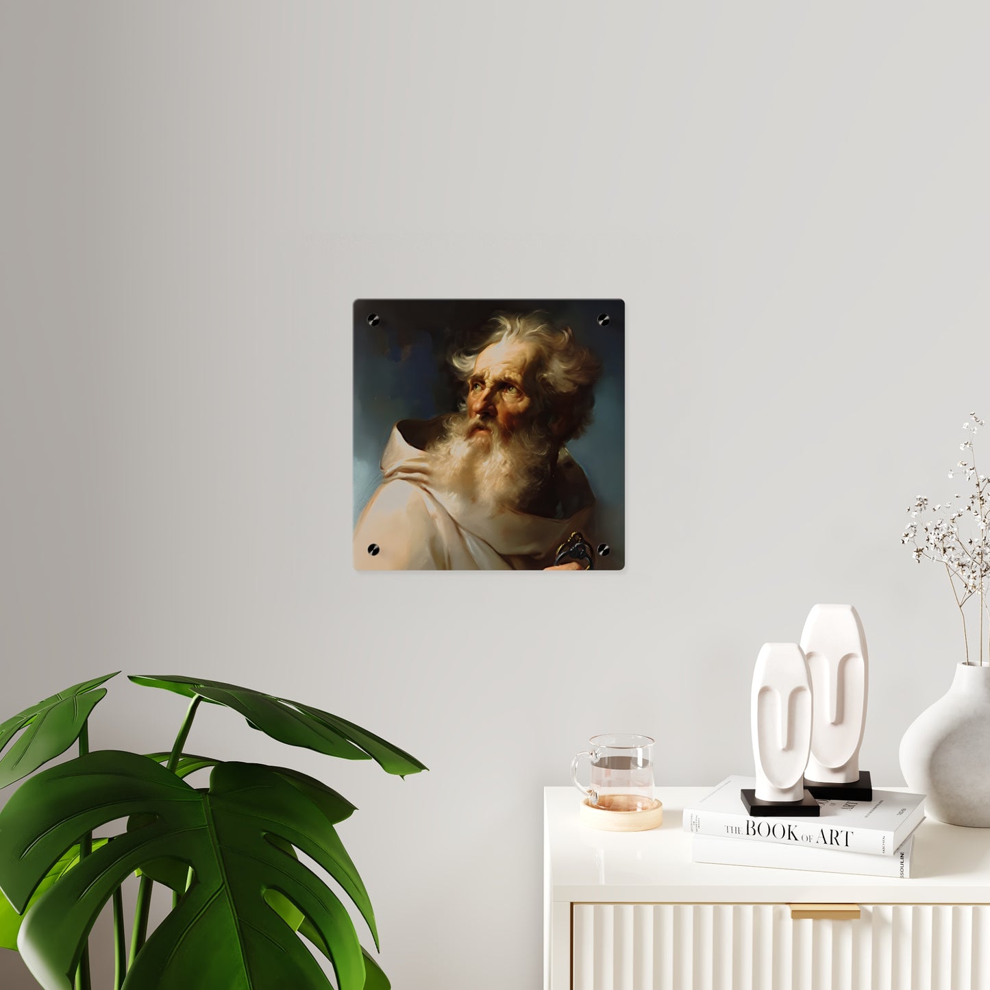 Saint Peter Acrylic Wall Art Panel - Ready to Hang Acrylic Print - Catholic Apostle Art - Patron saint Art