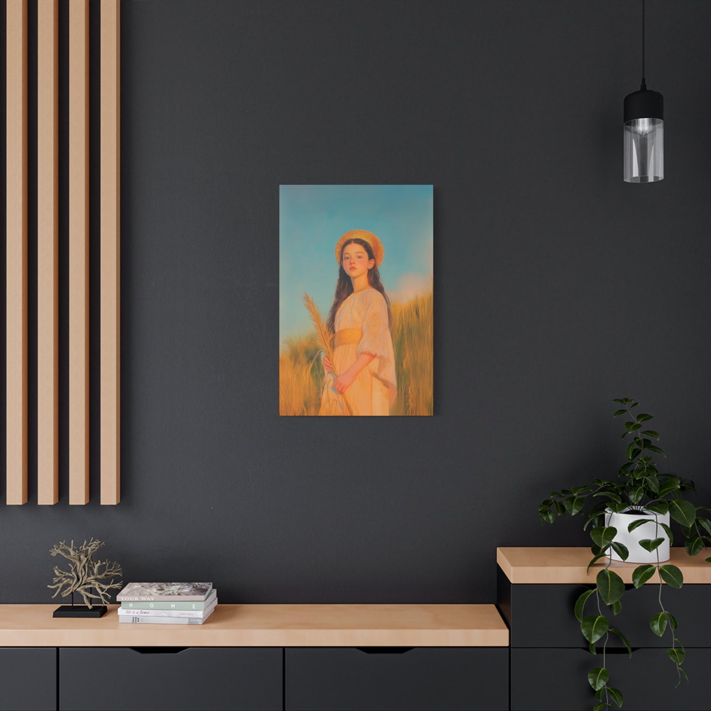 Saint Faith - Multiple Sizes - Catholic Home art - Museum Wrapped Canvas - Sanctified Souls Print - Martyr Saint