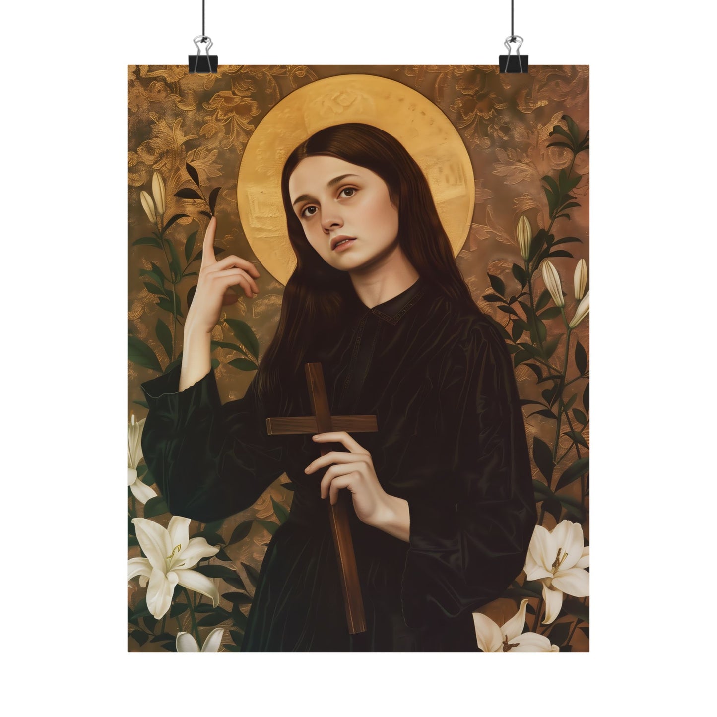 Saint Clelia Barbieri - Sanctified Souls Print - Multiple Sizes - Premium Posters - Catholic Art - Christian painting