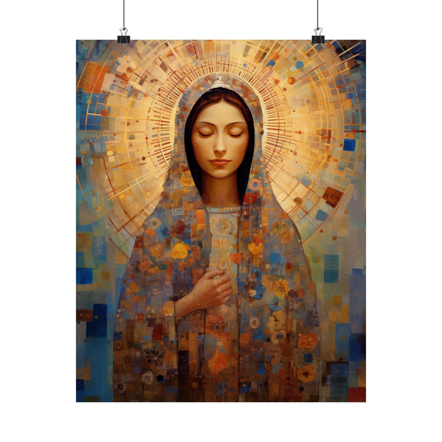 The Virgin of the Americas : Our Lady of Guadalupe - Sanctified Souls Print - Multiple Sizes - Premium Matte Vertical Posters