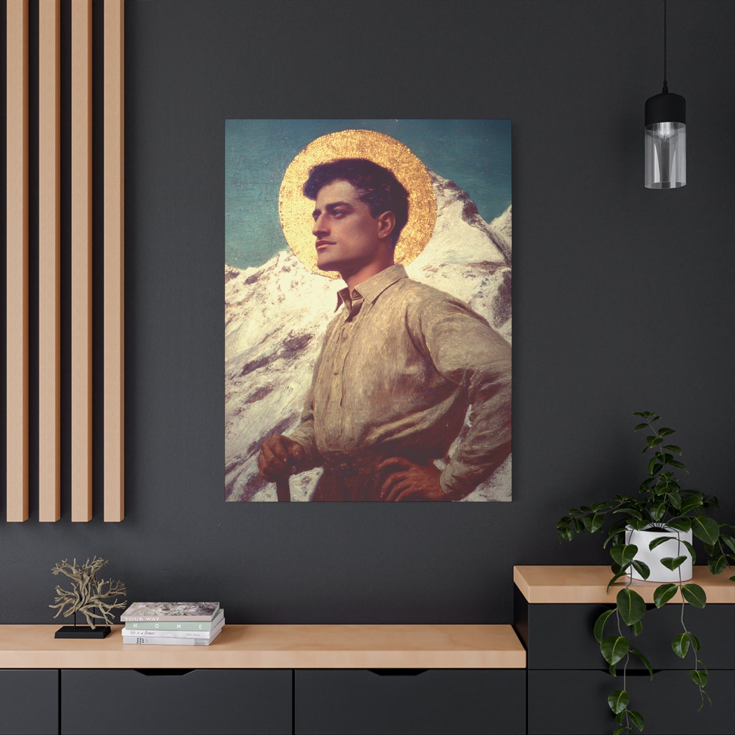 Saint Pier Giorgio Frassati - Museum Wrapped Canvas - Sanctified Souls Print - Religious Art for your Home - Catholic Patron Saint Art