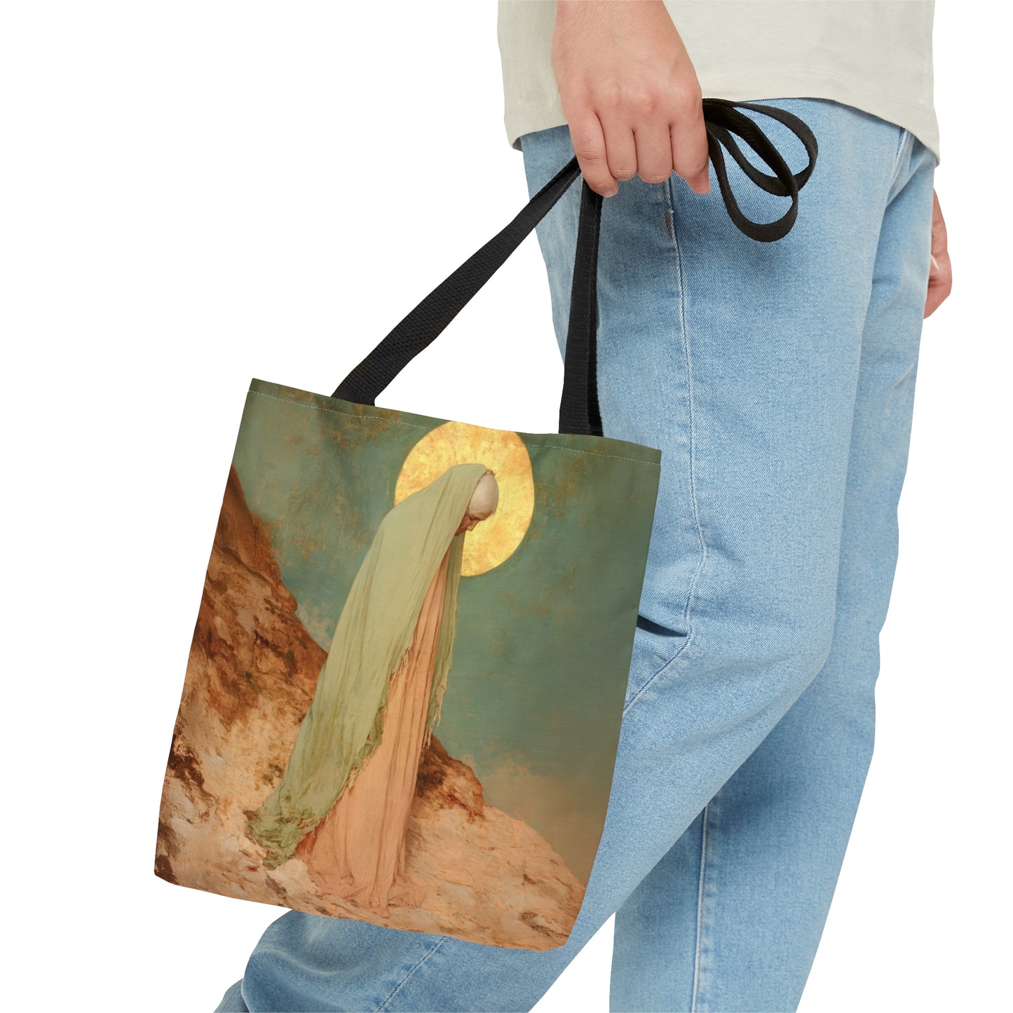 Saint Melania the Elder - Desert Mother - Tote Bag - Large Medium Small Faith Art Bag - Catholic Faith Purse