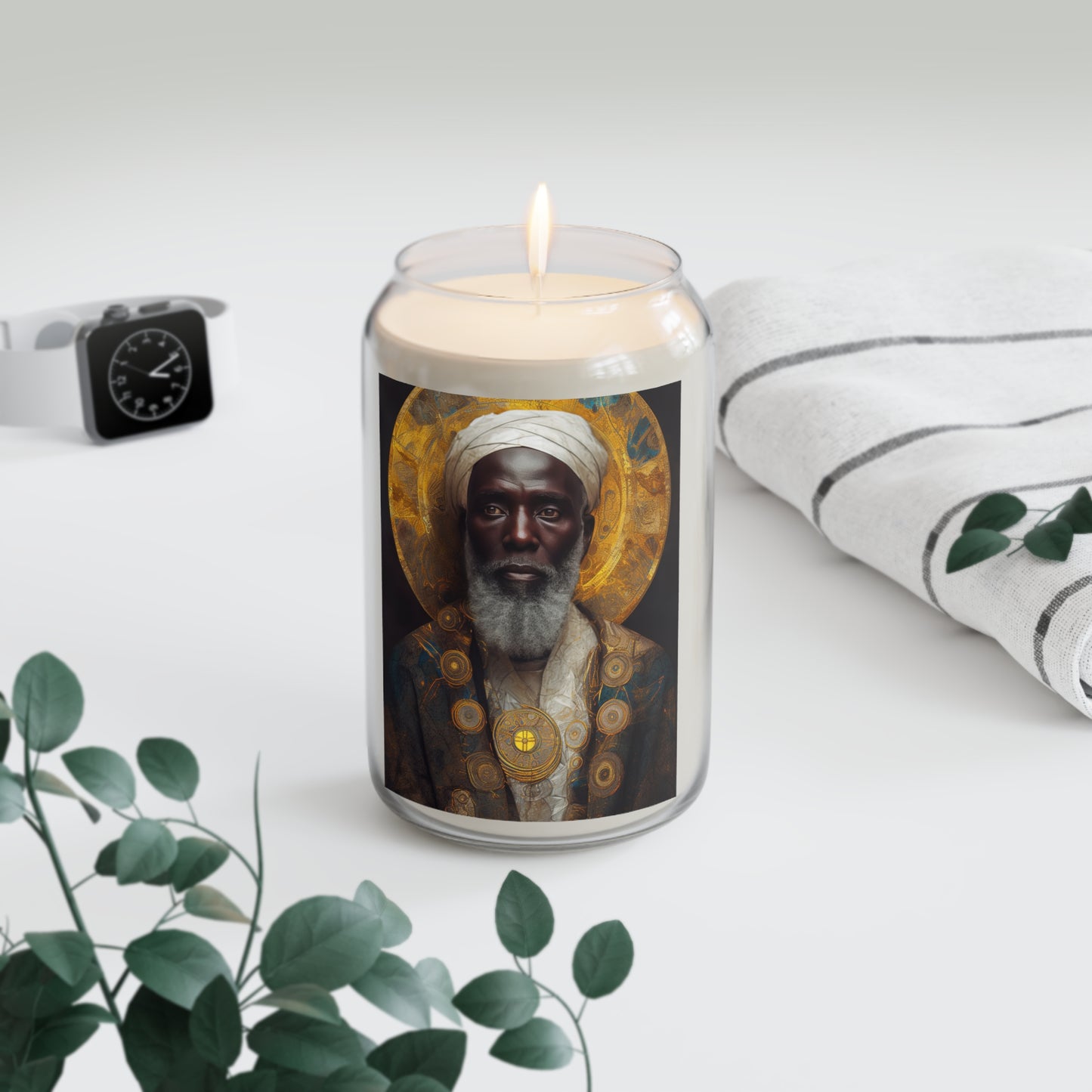 Saint Benedict the Moor - Scented Prayer Candle, 13.75oz - Tall Size - Religious Prayer Candle - Catholic Art