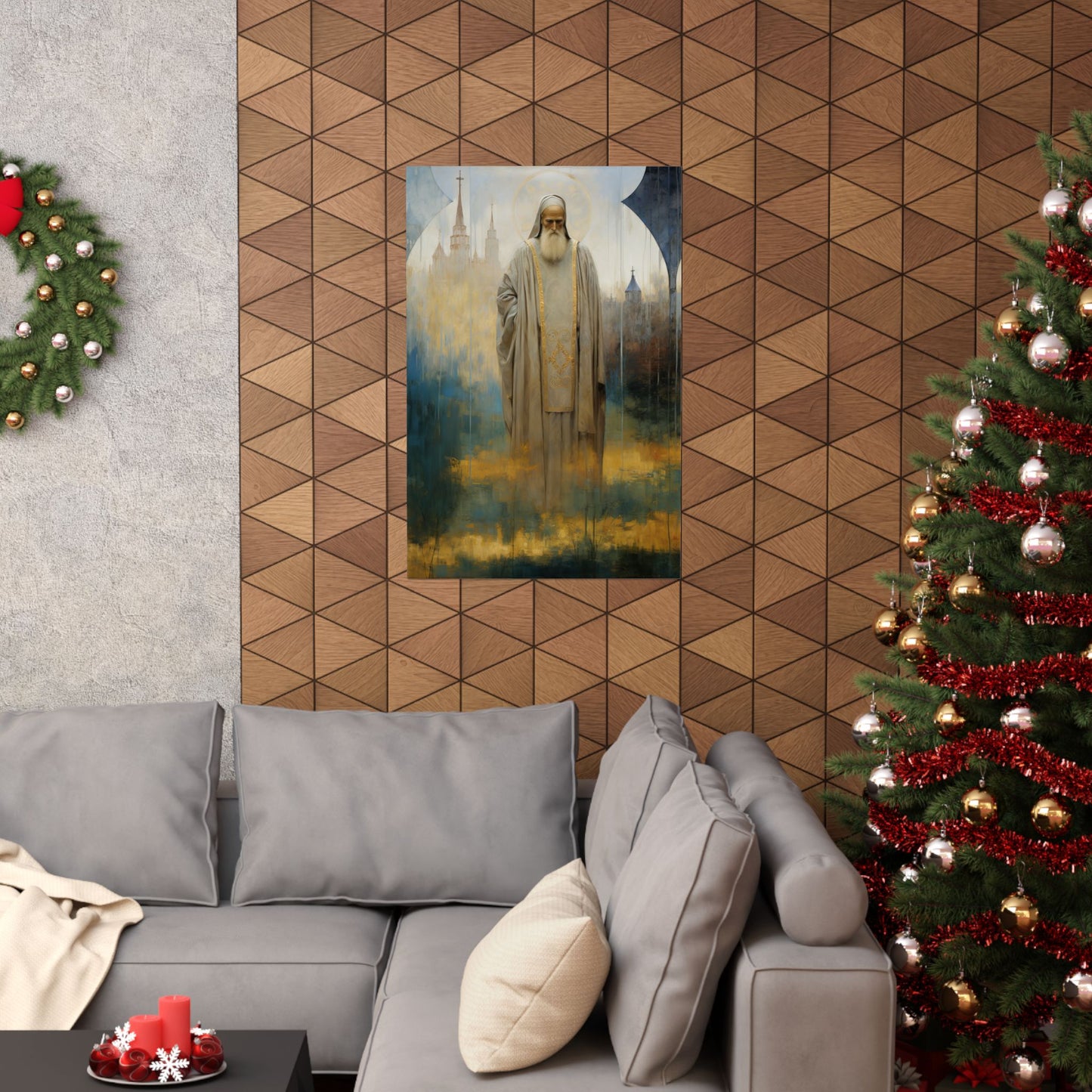 Saint Finbar of Cork - Sanctified Souls Print - Multiple Sizes - Premium Matte Vertical Posters