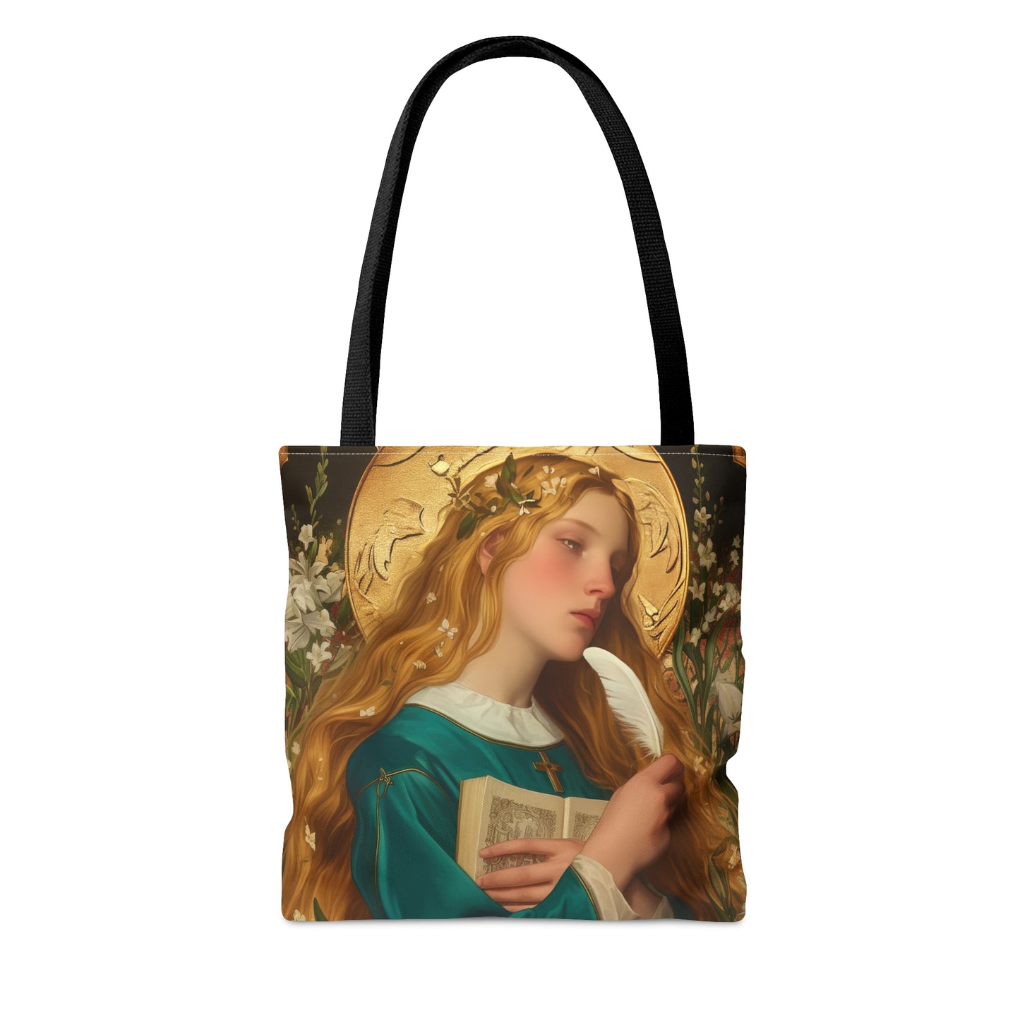 Saint Petronilla Tote Bag - Large Medium Small Faith Art Bag - Catholic Faith Purse - Religious Carry All Reusable Tote Bag