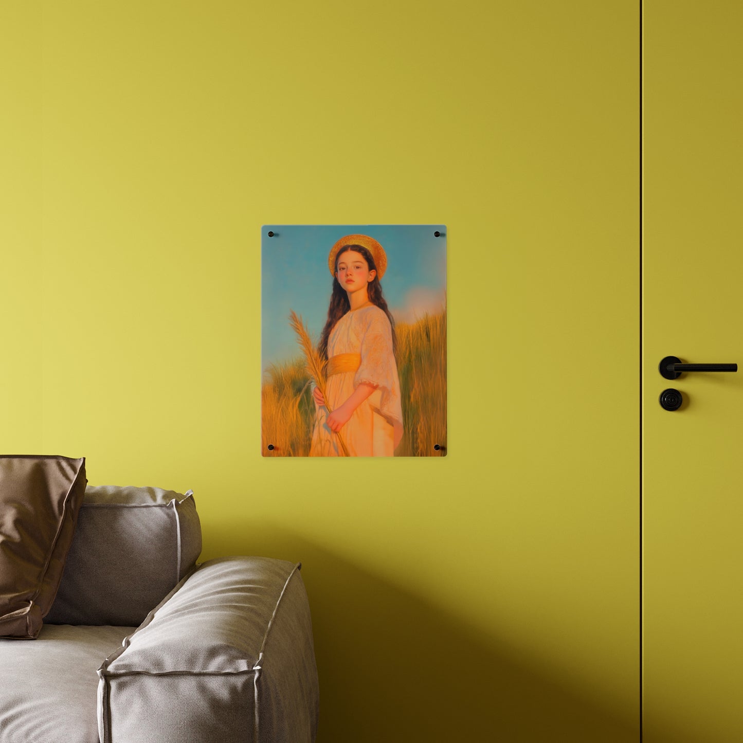 Saint Faith Wall Art Panel - Ready to Hang Acrylic Print - Catholic Saint Art - Patron Saint Print - Martyr of the Church Art