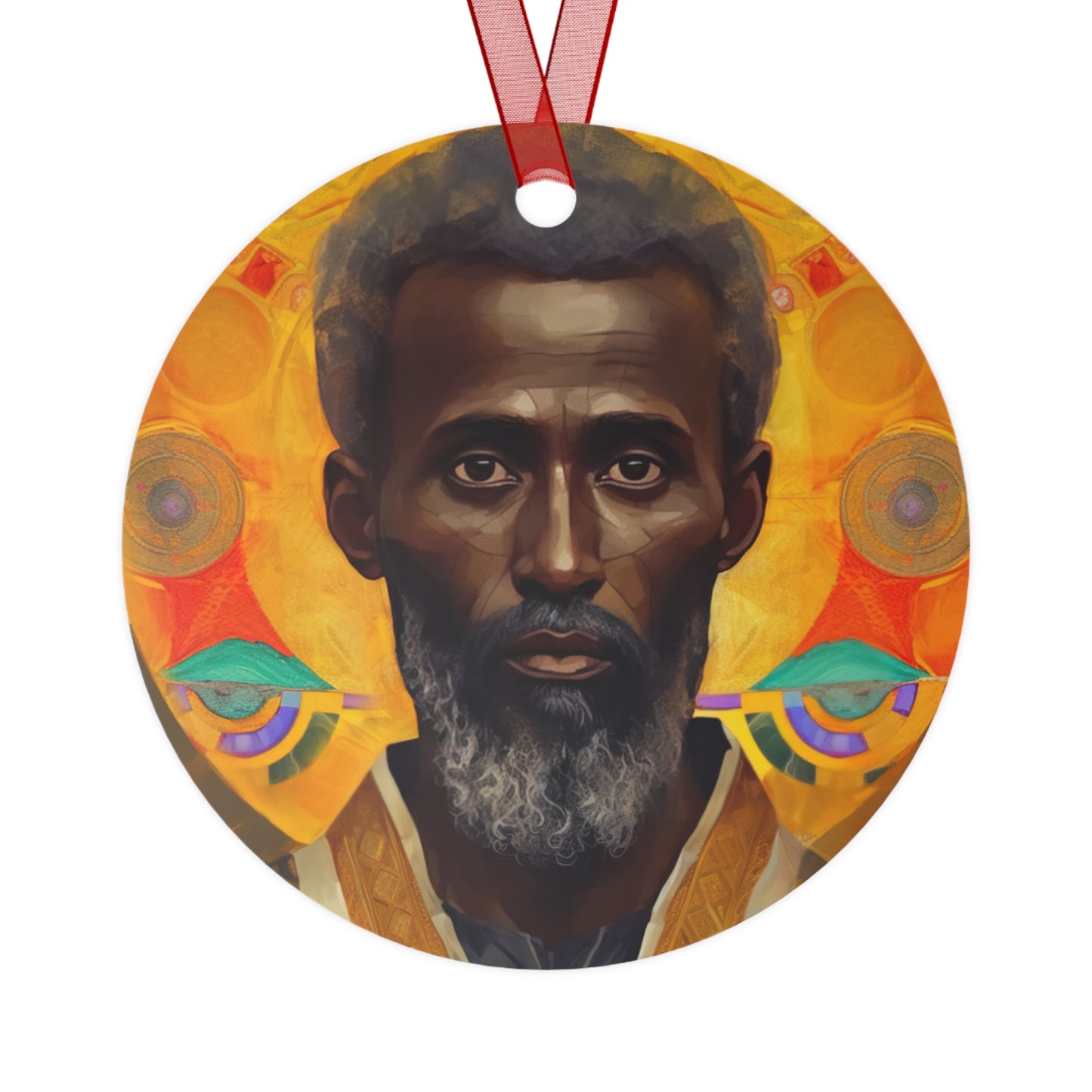 Saint Frumentius - Religious Holiday Christmas Ornament and Keepsake - Double sided Keepsake Religious Ornament