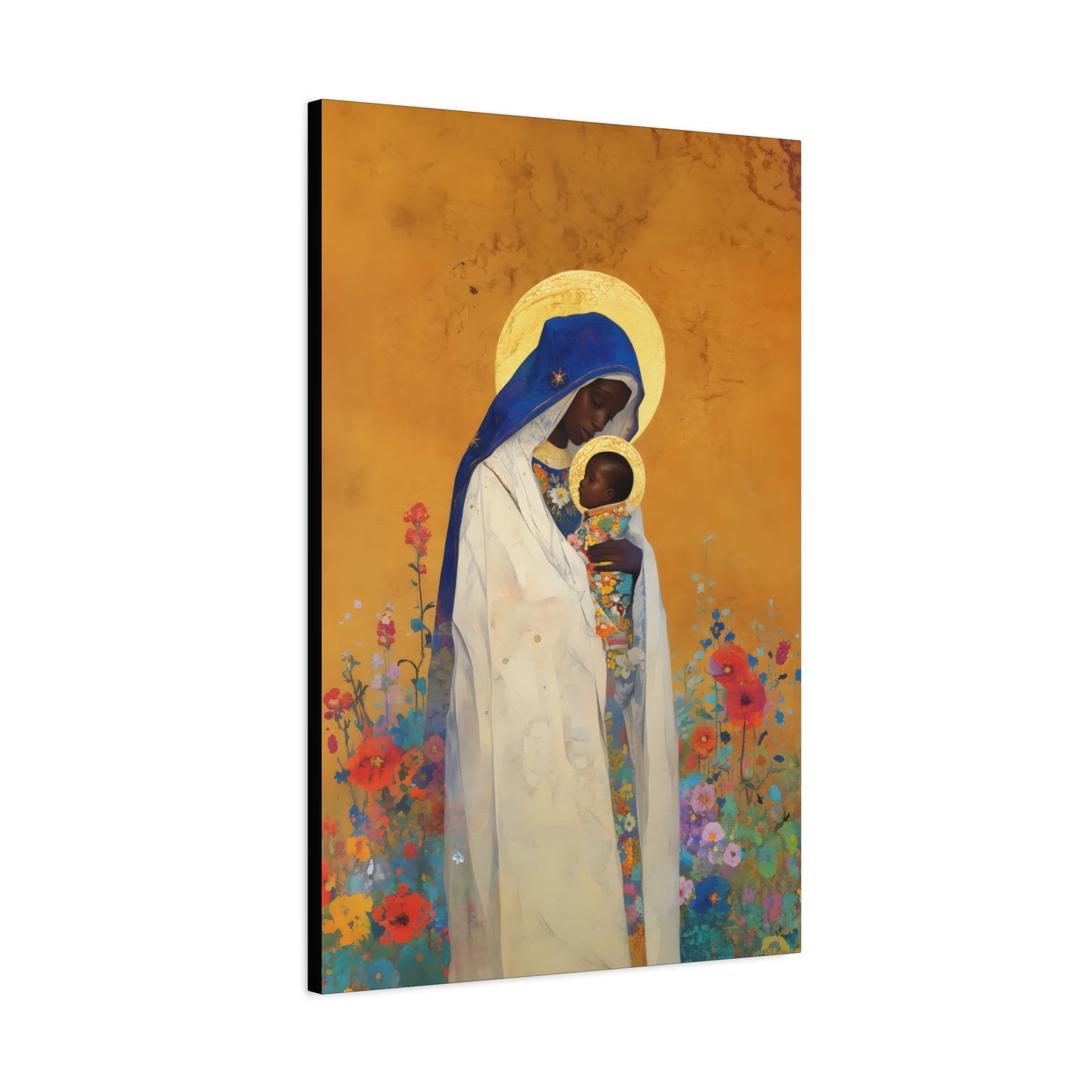 The Divine Embrace- Our Lady of Kibeho's Love - Museum Wrapped Canvas - Print - Religious Art for your Home - Christian print - Religious