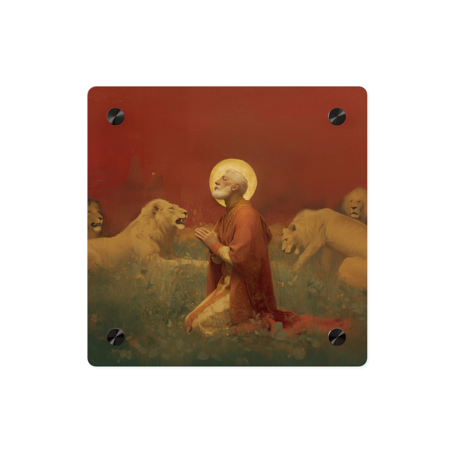 Saint Ignatius of Antioch Wall Art Panel - Ready to Hang Acrylic Print - Catholic Saint Art - Patron Saint Print - No Frame needed