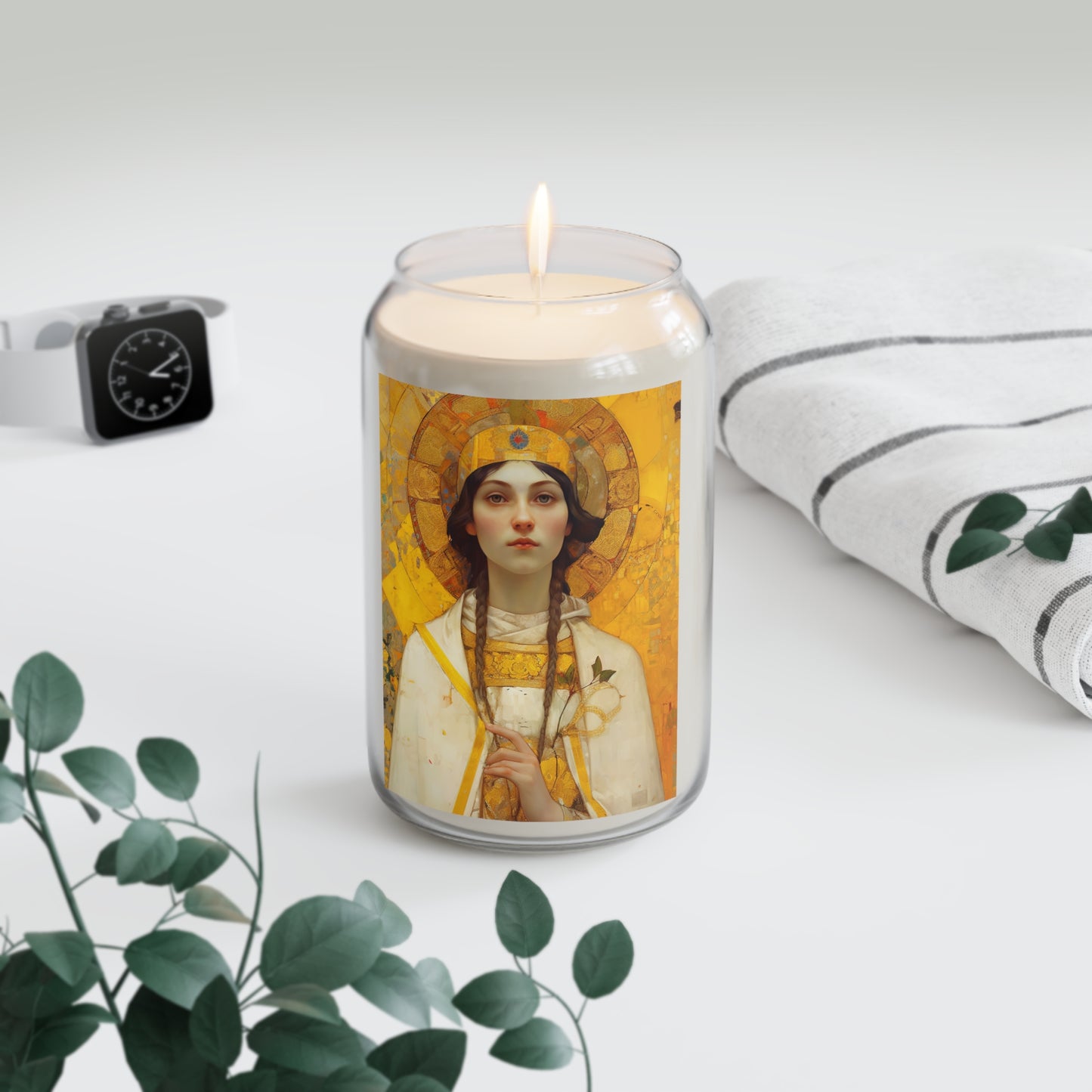 Saint Agatha - Scented Prayer Candle, 13.75oz - Tall Size - Religious Prayer Candle - Catholic Art