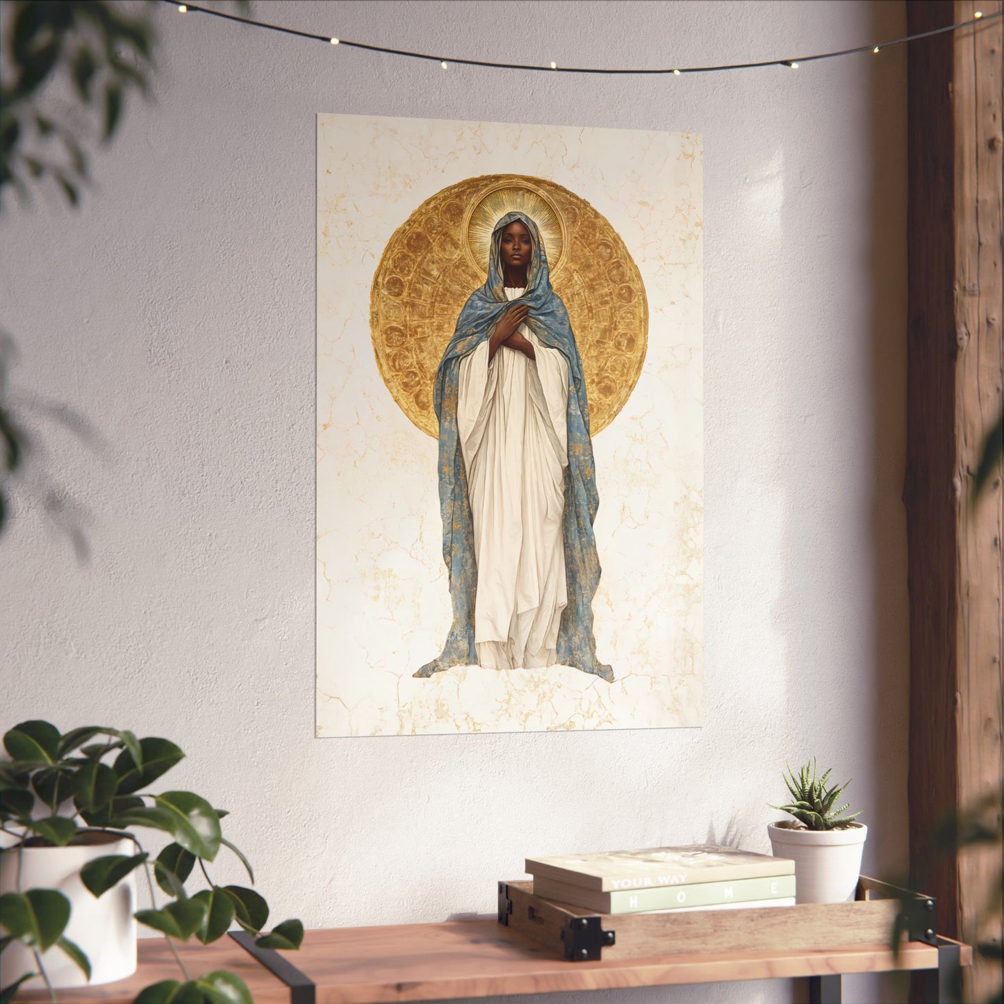 Our Lady of Kibeho- The Vision of Divine Peace - Sanctified Souls Print - Multiple Sizes - Premium Posters - Catholic Art - Christian
