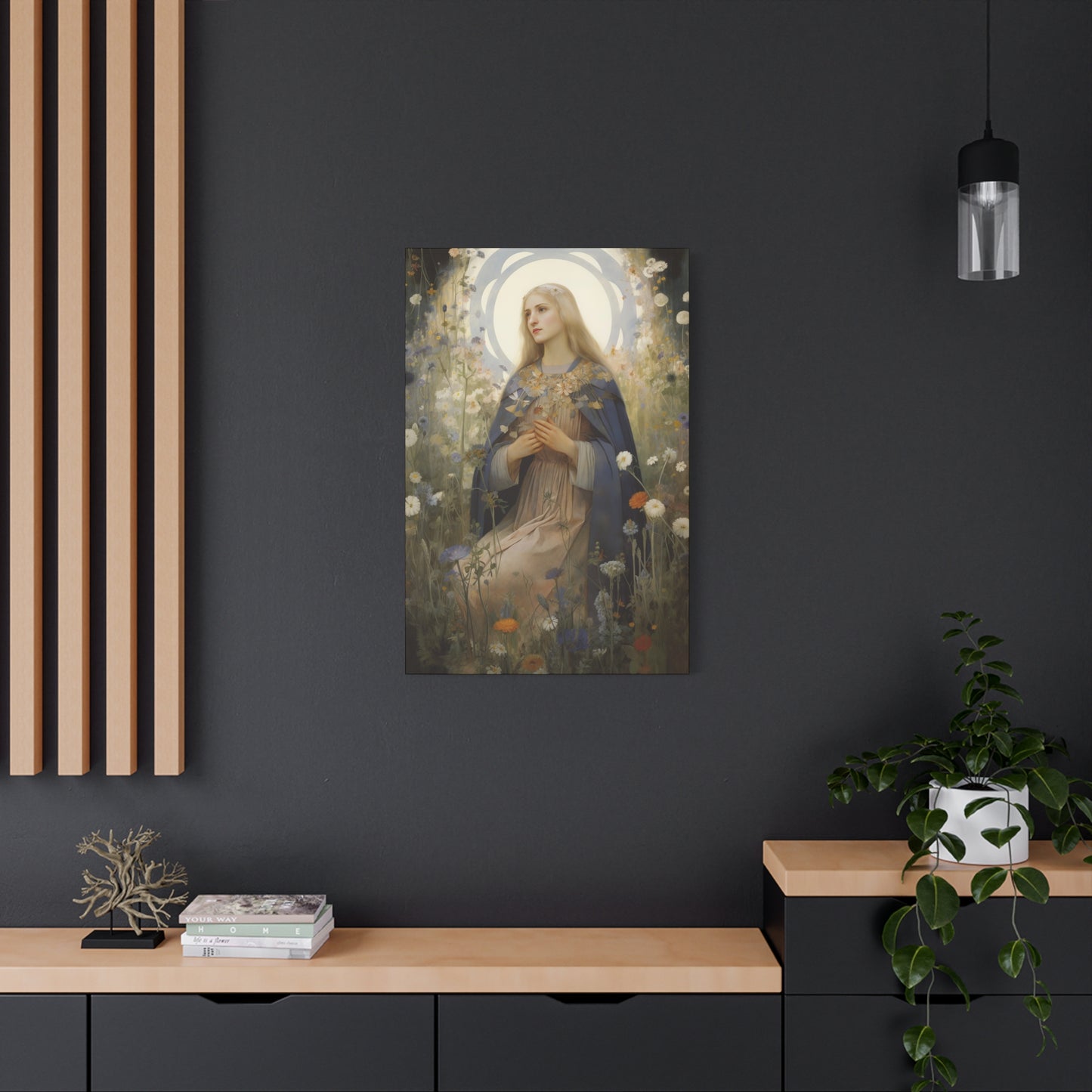 Saint Hildegard of Bingen - Museum Wrapped Canvas - Sanctified Souls Print - Religious Art for your Home