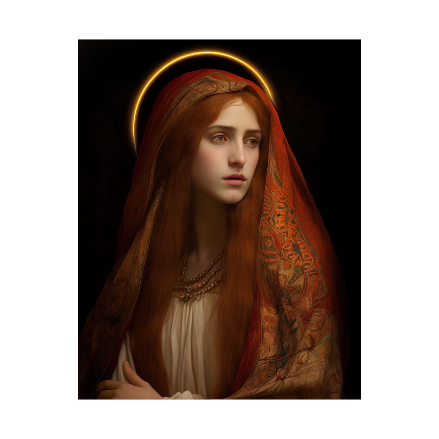 The Beloved Disciple - Mary Magdalene's Devotion Print - Sanctified Souls Print - Multiple Sizes - Premium Matte Vertical Posters
