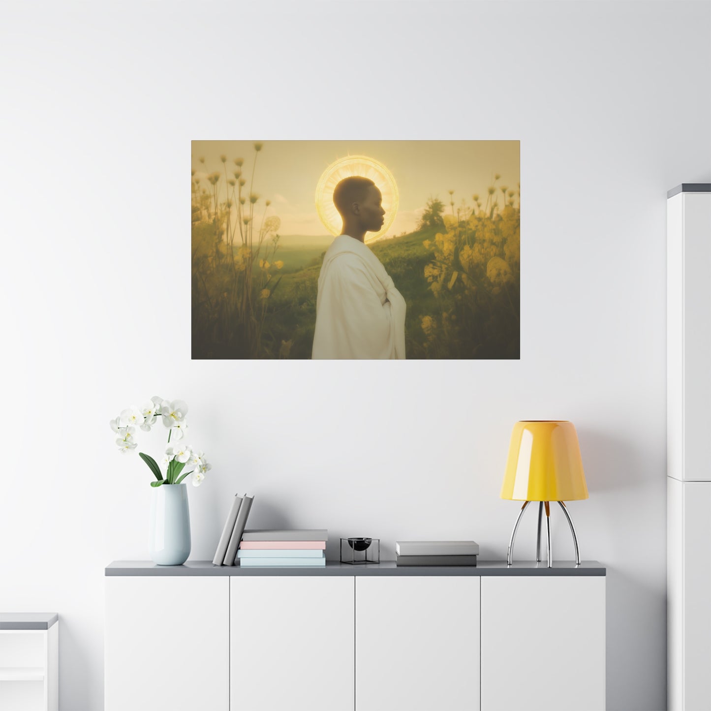 Saint Charles Lwanga - Museum Wrapped Canvas - Sanctified Souls Print - Religious Art for your Home - Catholic Patron Saint Art