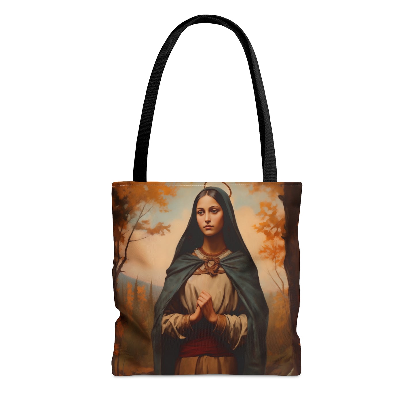Saint Kateri Tekakwitha Tote Bag - Large Medium Small Faith Art Bag - Re usable Tote Purse - Double Sided - Catholic Art Bag