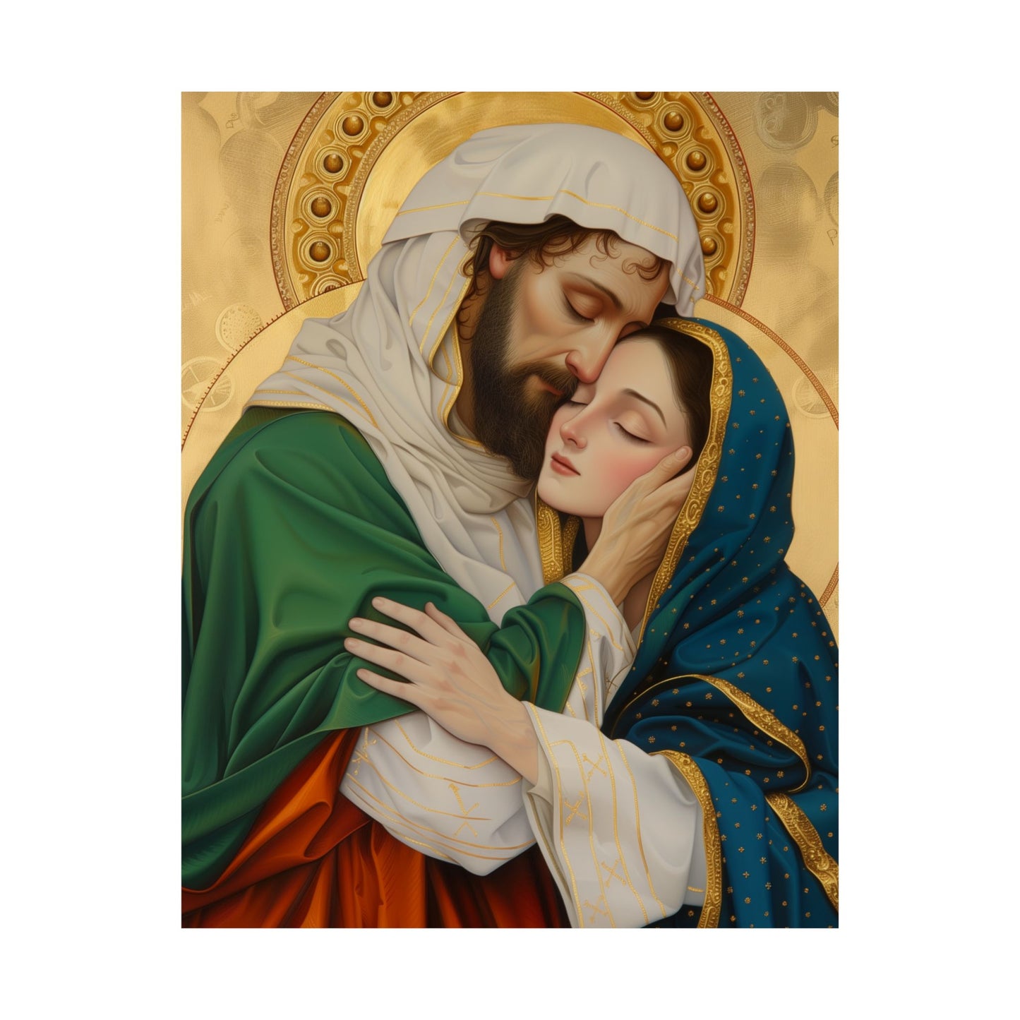 Saints Aquila and Priscilla - Sanctified Souls Print - Multiple Sizes - Premium Matte Vertical Posters - Catholic Art for the home