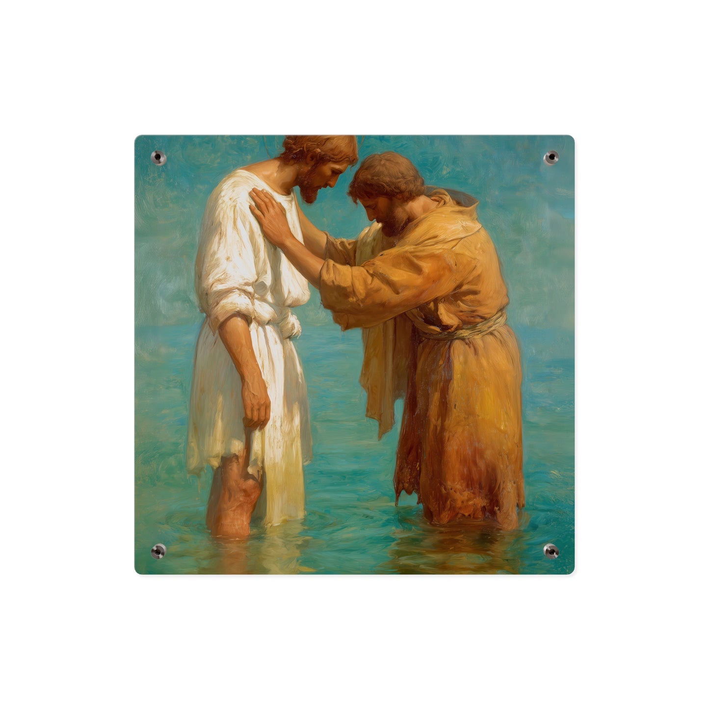 Saint John the Baptist, Servant of the Dawn Acrylic Wall Art Panel - Ready to Hang Acrylic Print - Catholic Saint Art