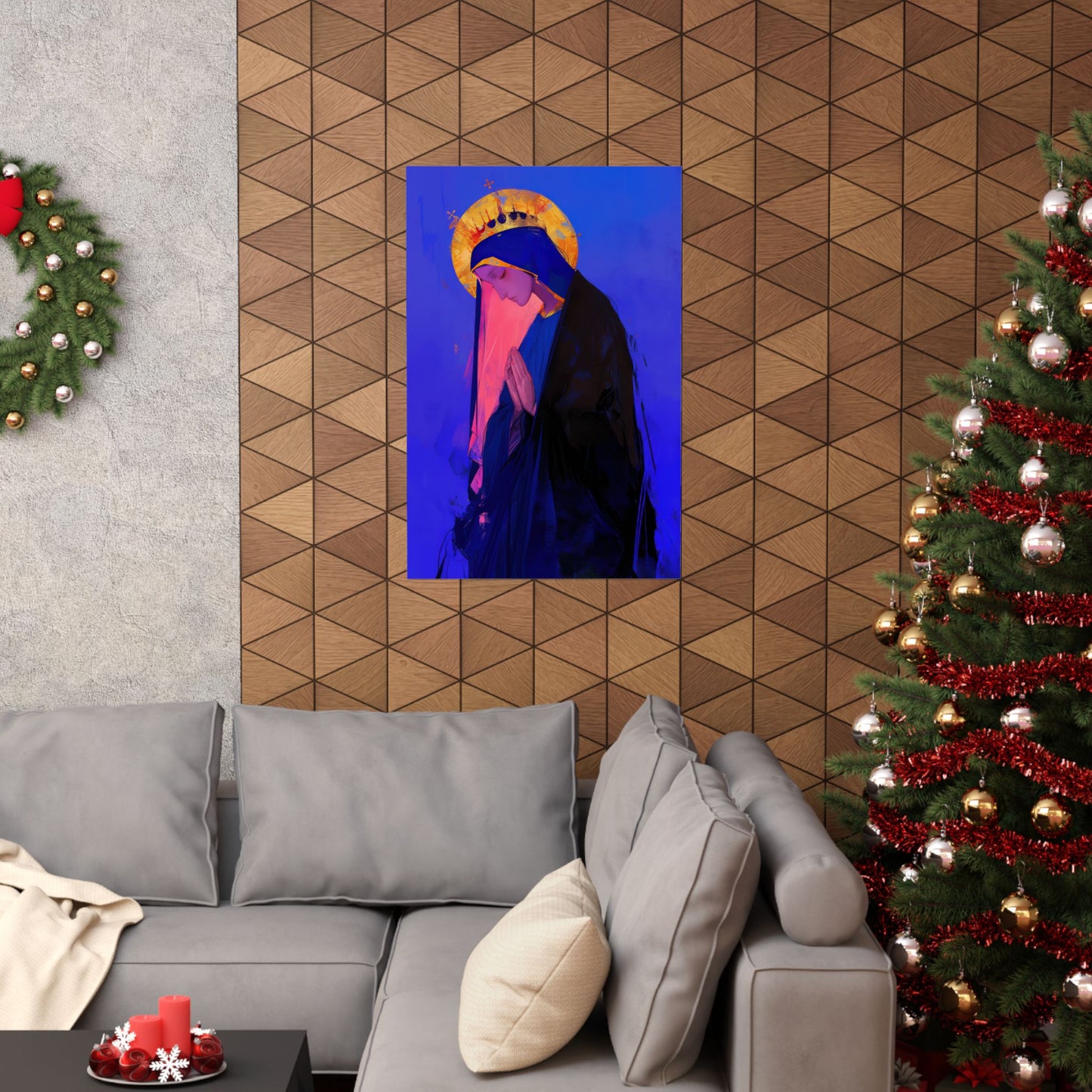 Mary, Mother of God - Blessed Among Women Poster Print - Sanctified Souls Print - Multiple Sizes - Premium Posters - Catholic Art