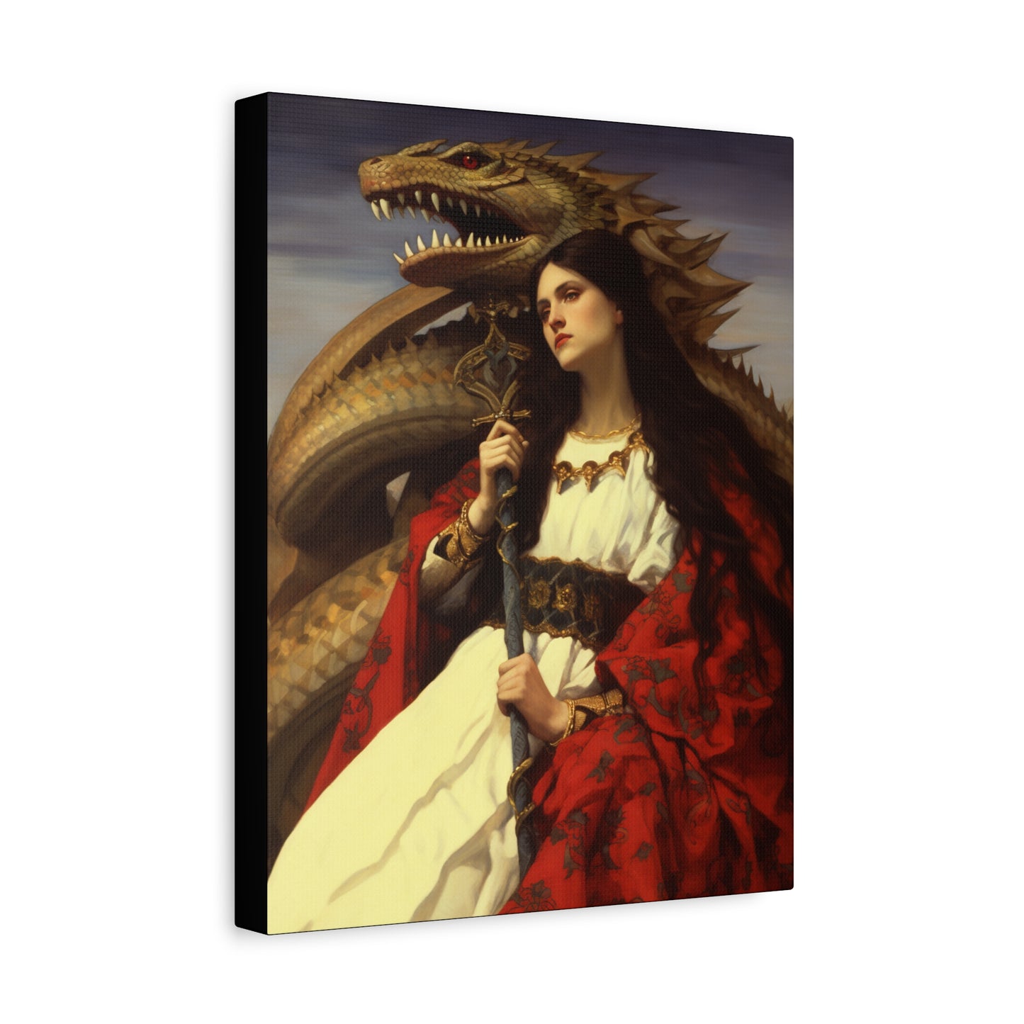 Saint Martha of Bethany Canvas Print - Multiple Sizes - Catholic Home art - Museum Wrapped Canvas - Sanctified Souls Print