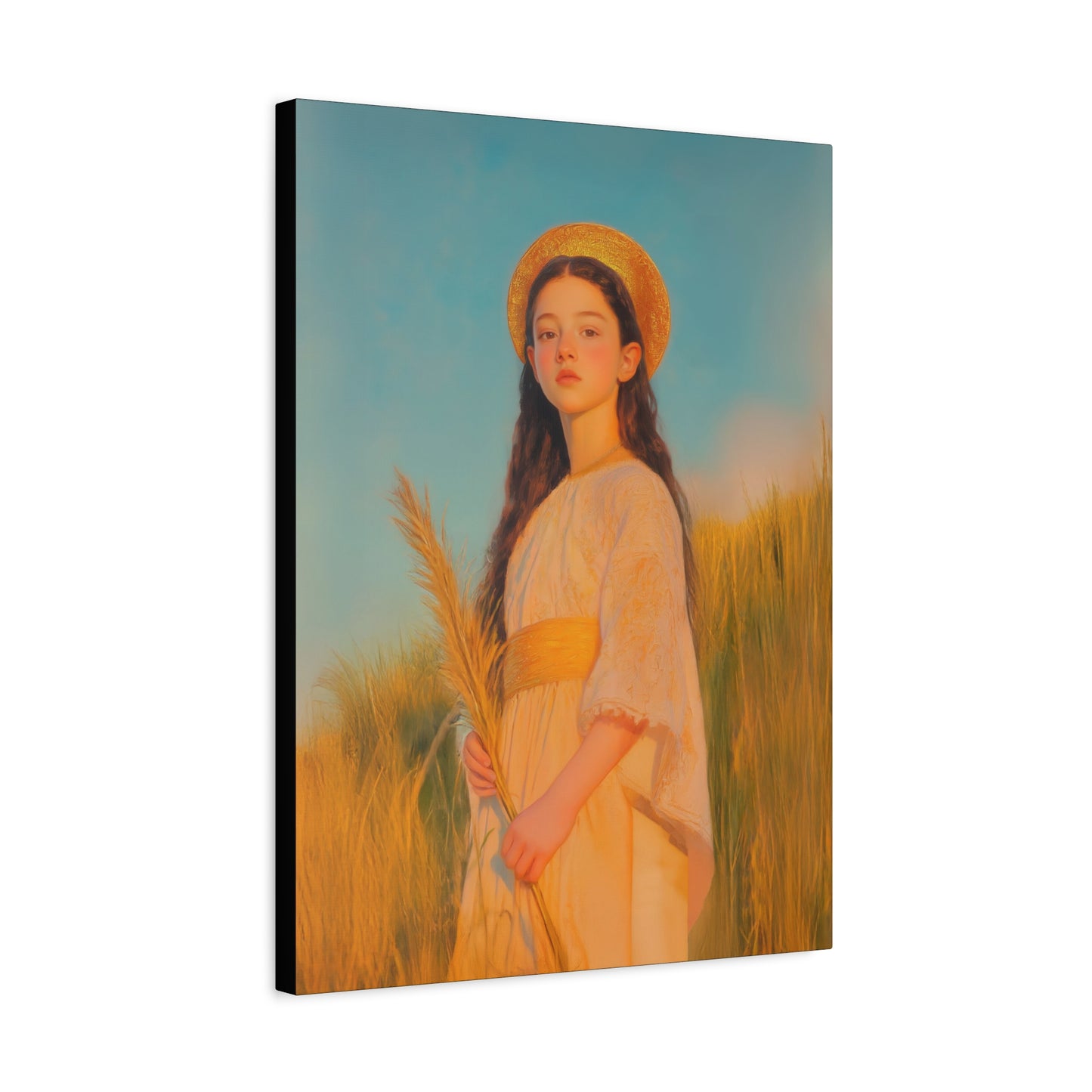 Saint Faith - Multiple Sizes - Catholic Home art - Museum Wrapped Canvas - Sanctified Souls Print - Martyr Saint