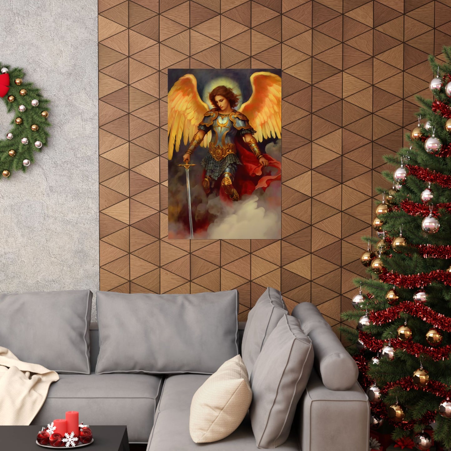 Saint Michael the Archangel - Sanctified Souls Print - Multiple Sizes - Premium Matte Vertical Posters