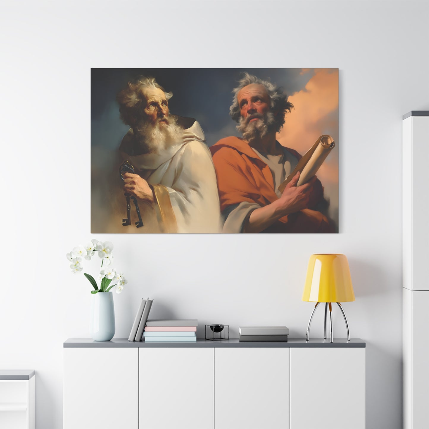 Saint Peter and Saint Paul - Museum Wrapped Canvas - Print - Religious Art for your Home - Christian print