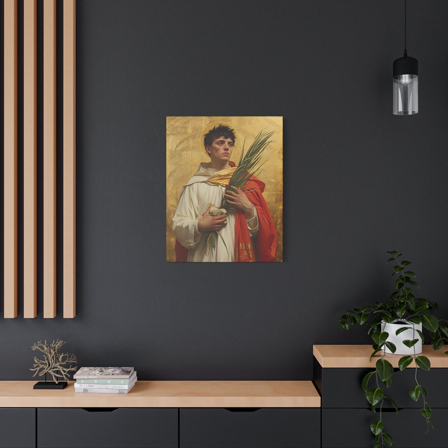 Saint Stephen - Museum Wrapped Canvas - Sanctified Souls Print - Religious Art for your Home