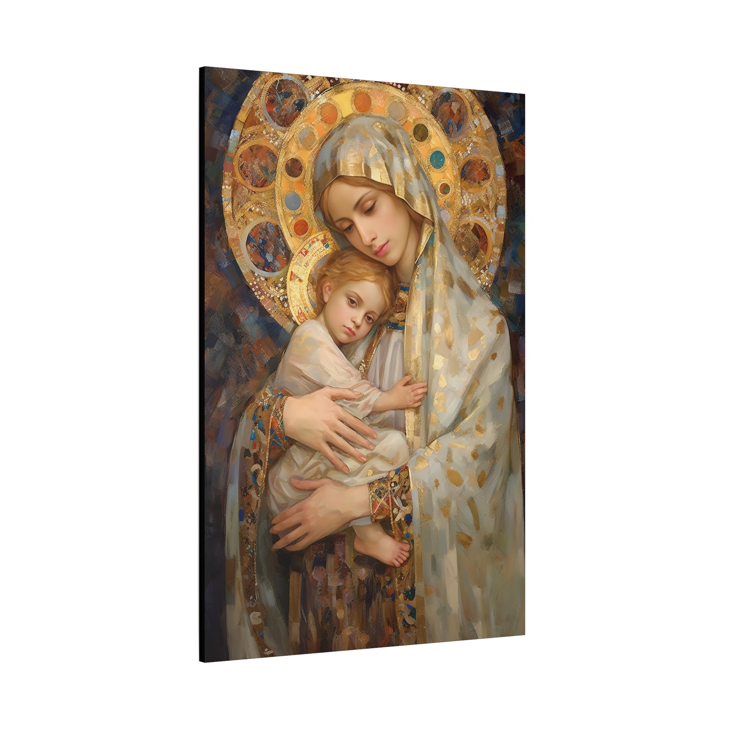 Madonna and Child - Gallery Wrapped Canvas - Sanctified Souls Print - Religious Art for your Home - The Virgin Mary and The Christ Child