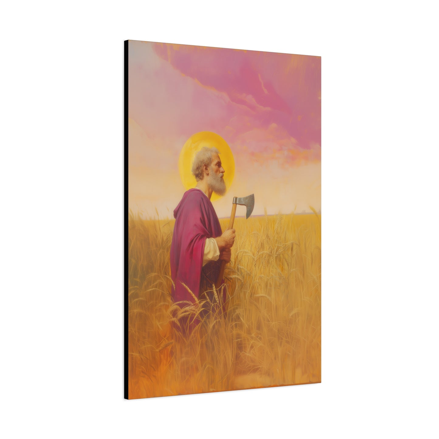 Saint Matthias - Museum Wrapped Canvas - Sanctified Souls Print - Religious Art for your Home - Catholic Patron Saint Art