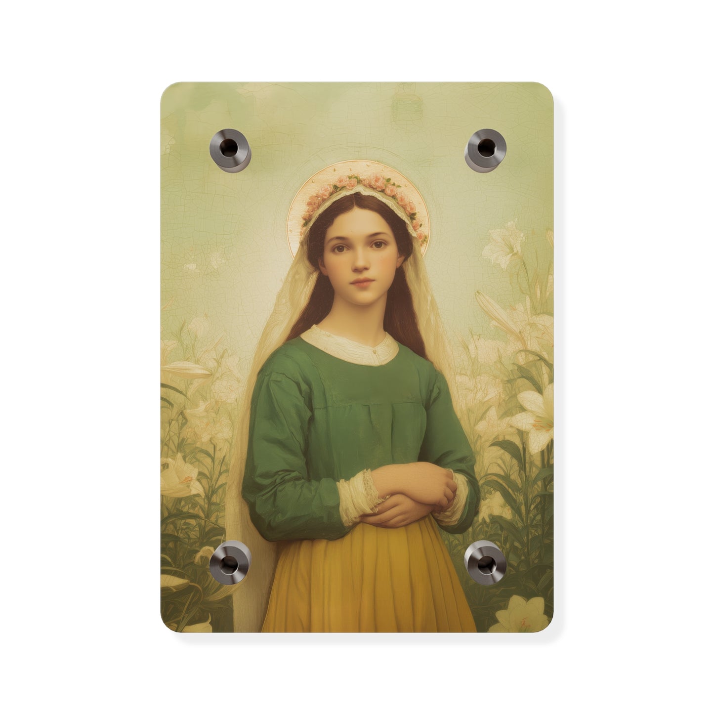 Saint Maria Goretti Wall Art Panel - Ready to Hang Acrylic Print - Catholic Saint Art - Patron Saint Print - No Frame needed