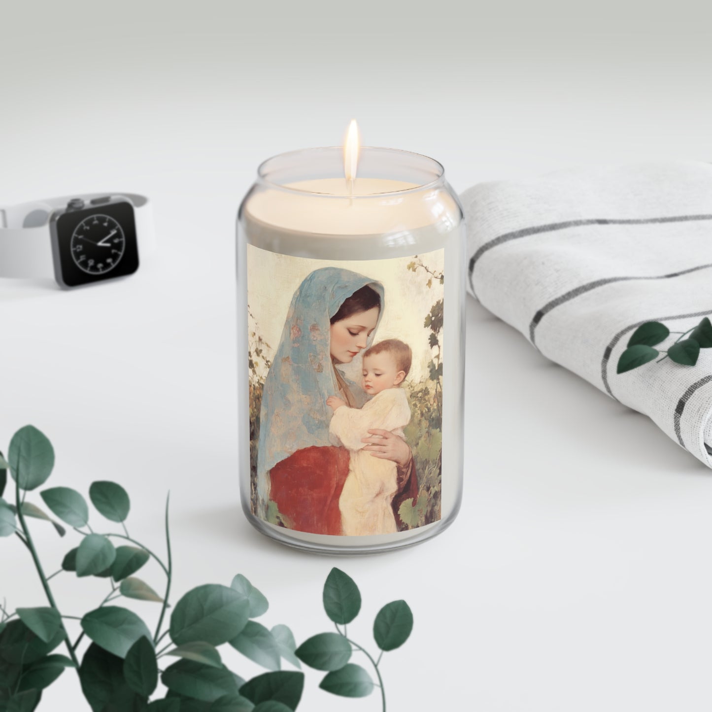 Our Lady of the Grapes / Out Lady of the Harvest - Scented Prayer Candle, 13.75oz - Tall Size - Religious Prayer Candle - Mother Mary