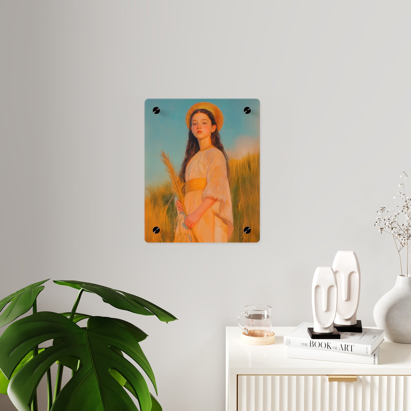 Saint Faith Wall Art Panel - Ready to Hang Acrylic Print - Catholic Saint Art - Patron Saint Print - Martyr of the Church Art