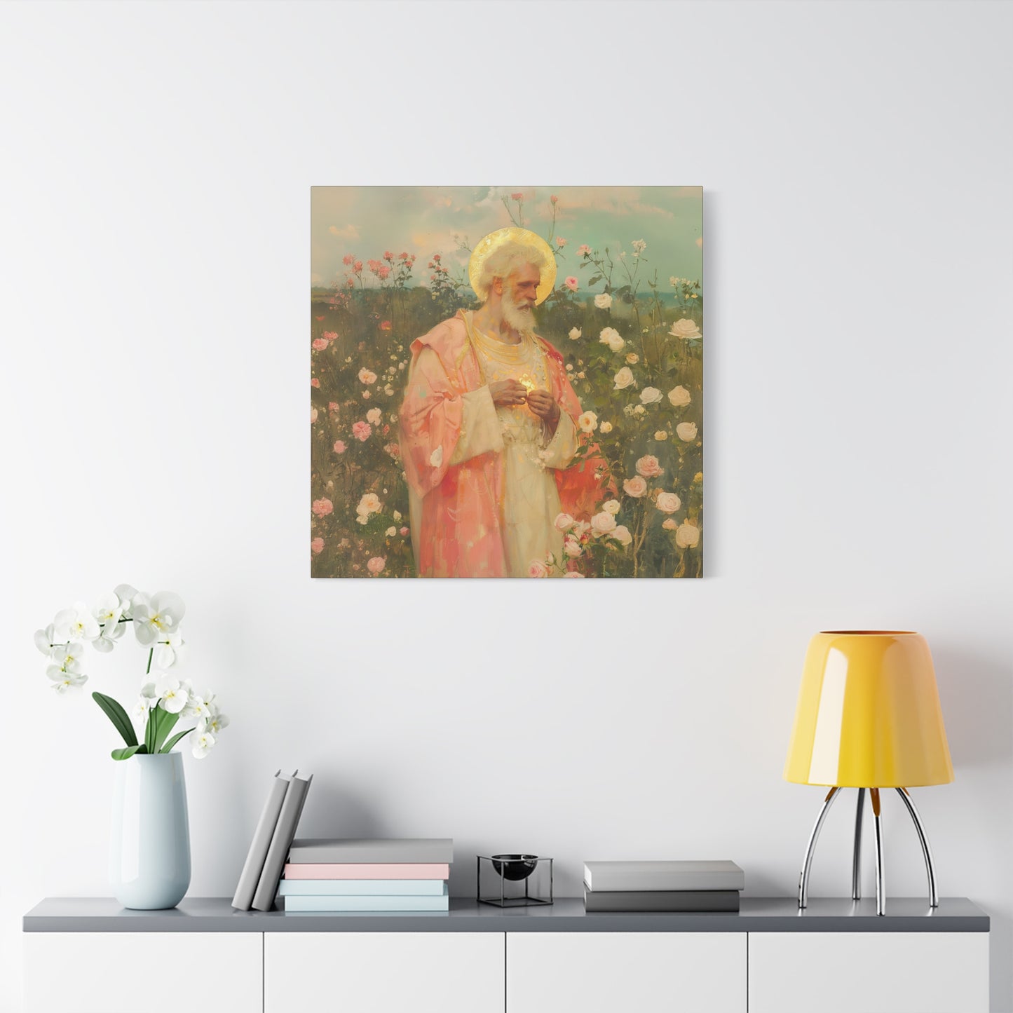 Saint Valentine - Multiple Sizes - Catholic Home art - Museum Wrapped Canvas - Sanctified Souls Print - Catholic Saint Art