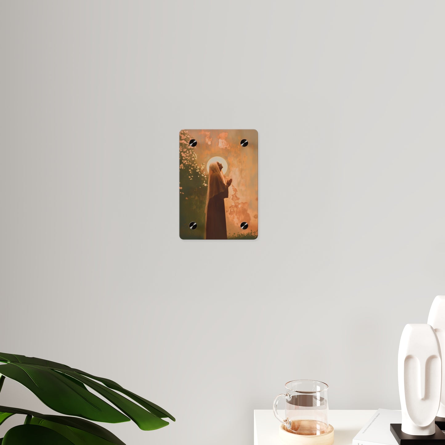 Saint Monica Wall Art Panel - Ready to Hang Acrylic Print - Catholic Saint Art - Patron Saint Print - No Frame needed