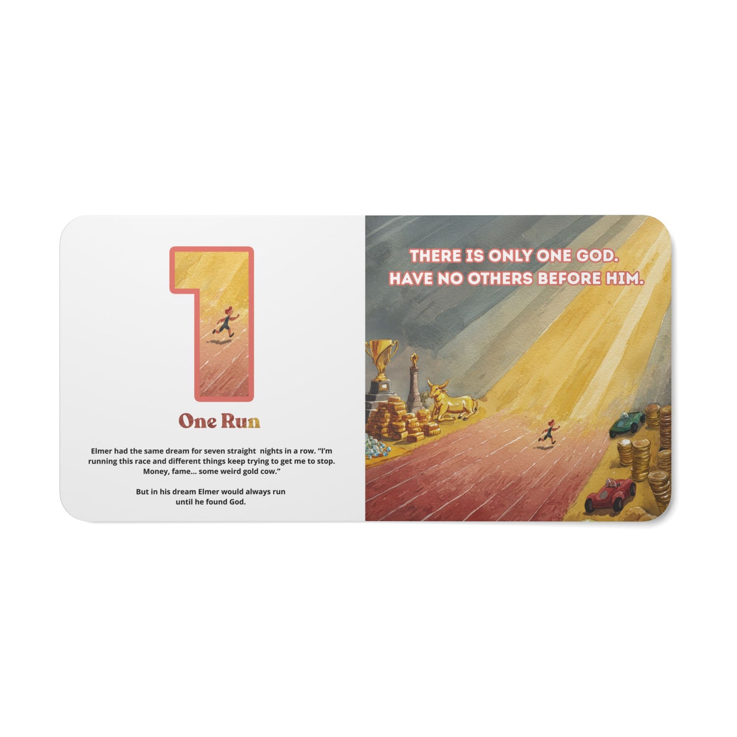 The 8 Plate (Board Book) Ten Commandments Board Book | Catholic Memory Book for Kids | Bible Mnemonics for Children