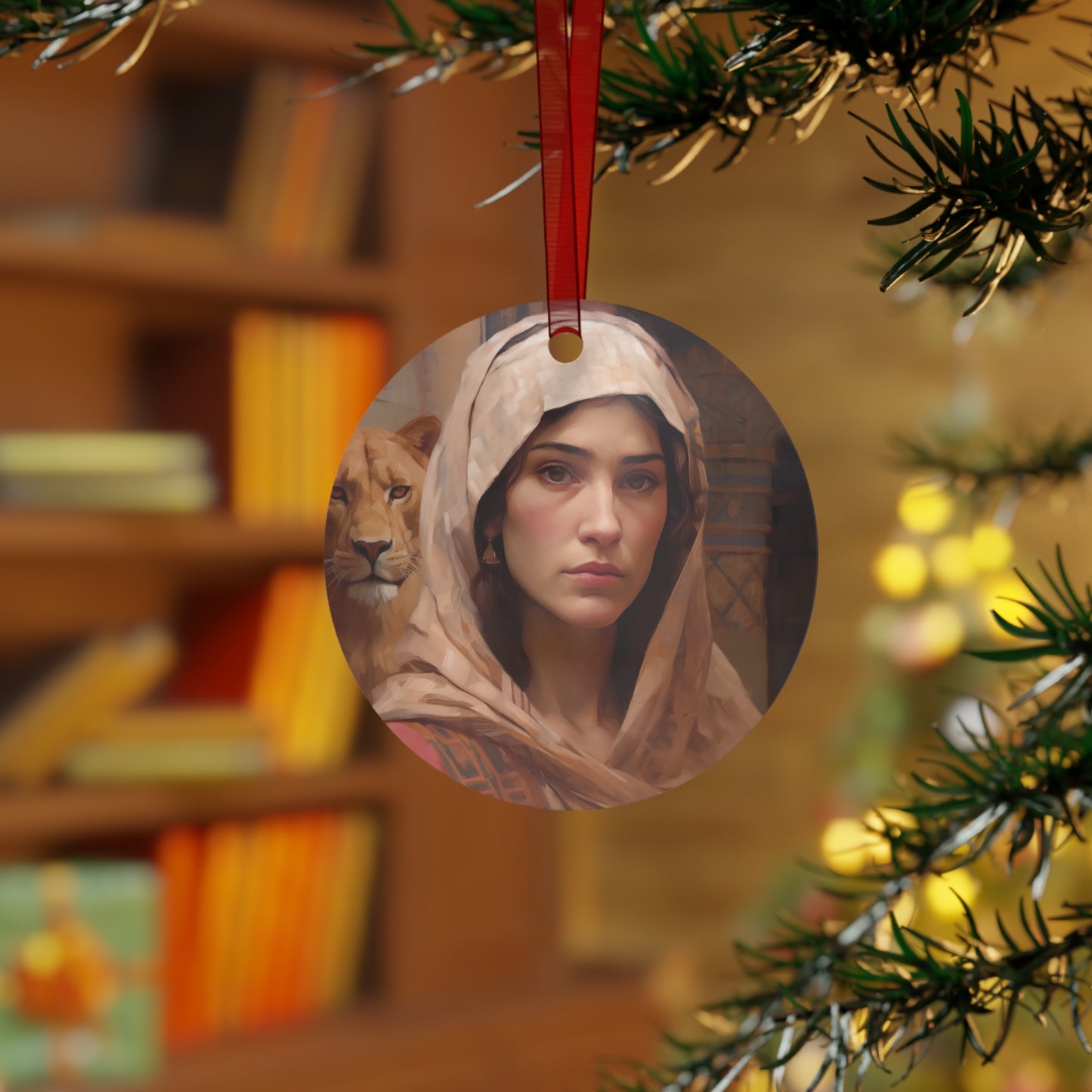 Saint Daria - Religious Holiday Christmas Ornament and Keepsake - Double sided Keepsake Religious Ornament