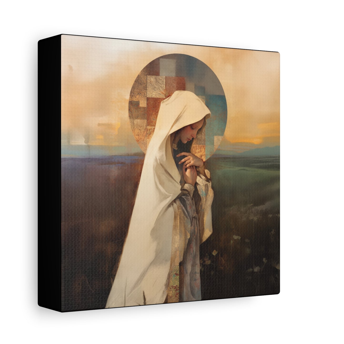 Our Lady of the Prairie - Multiple Sizes - Catholic Home art - Museum Wrapped Canvas - Sanctified Souls Print