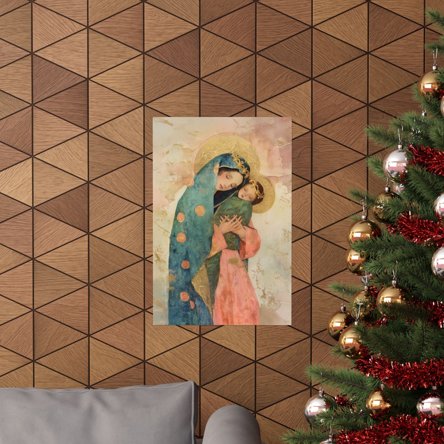The Sweet Advocate of Souls - Mary, Help of Christians - Sanctified Souls Print - Multiple Sizes - Premium Matte Vertical Posters