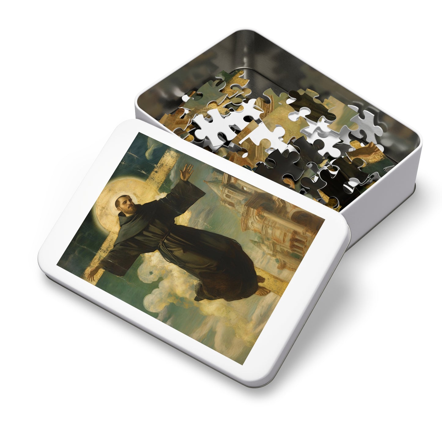 Saint Joseph of Cupertino - Puzzle and Keepsake Tin - Religious Jigsaw Puzzle (30, 110, 252, 500,1000-Piece) - Religious Puzzle