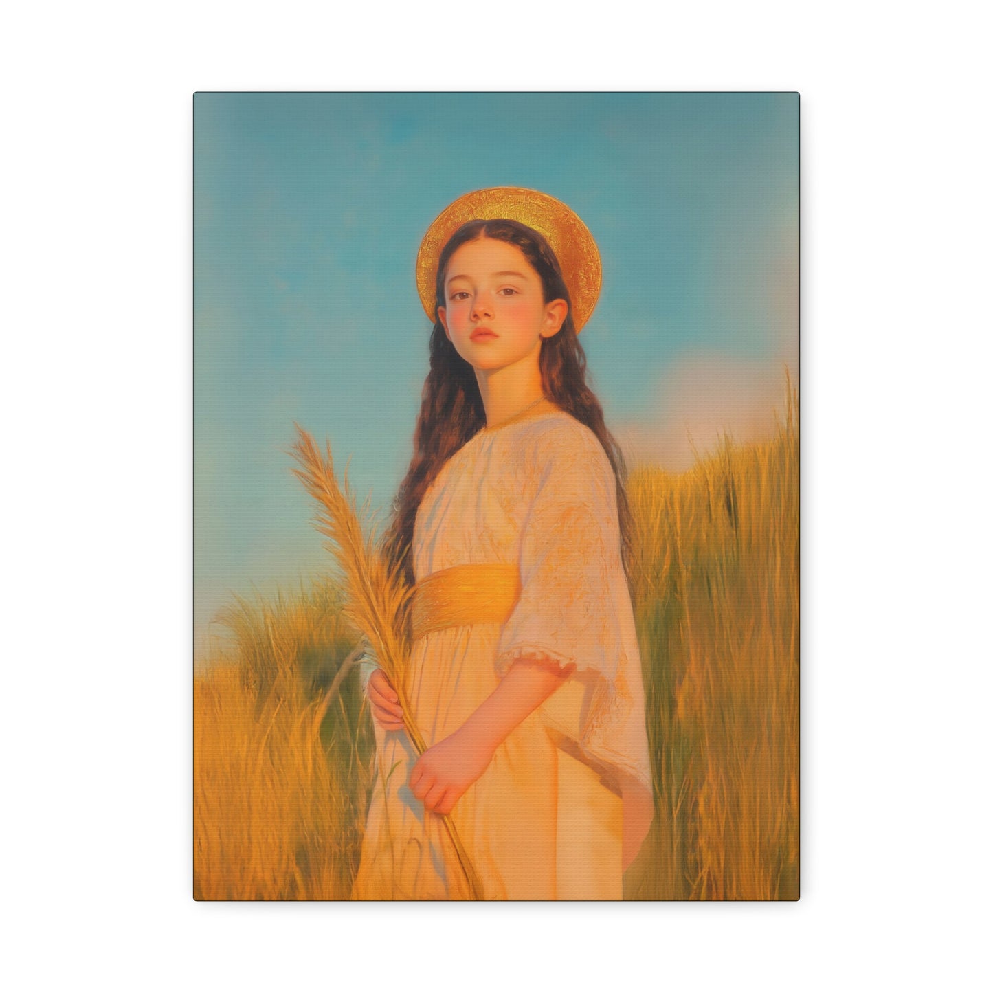 Saint Faith - Multiple Sizes - Catholic Home art - Museum Wrapped Canvas - Sanctified Souls Print - Martyr Saint