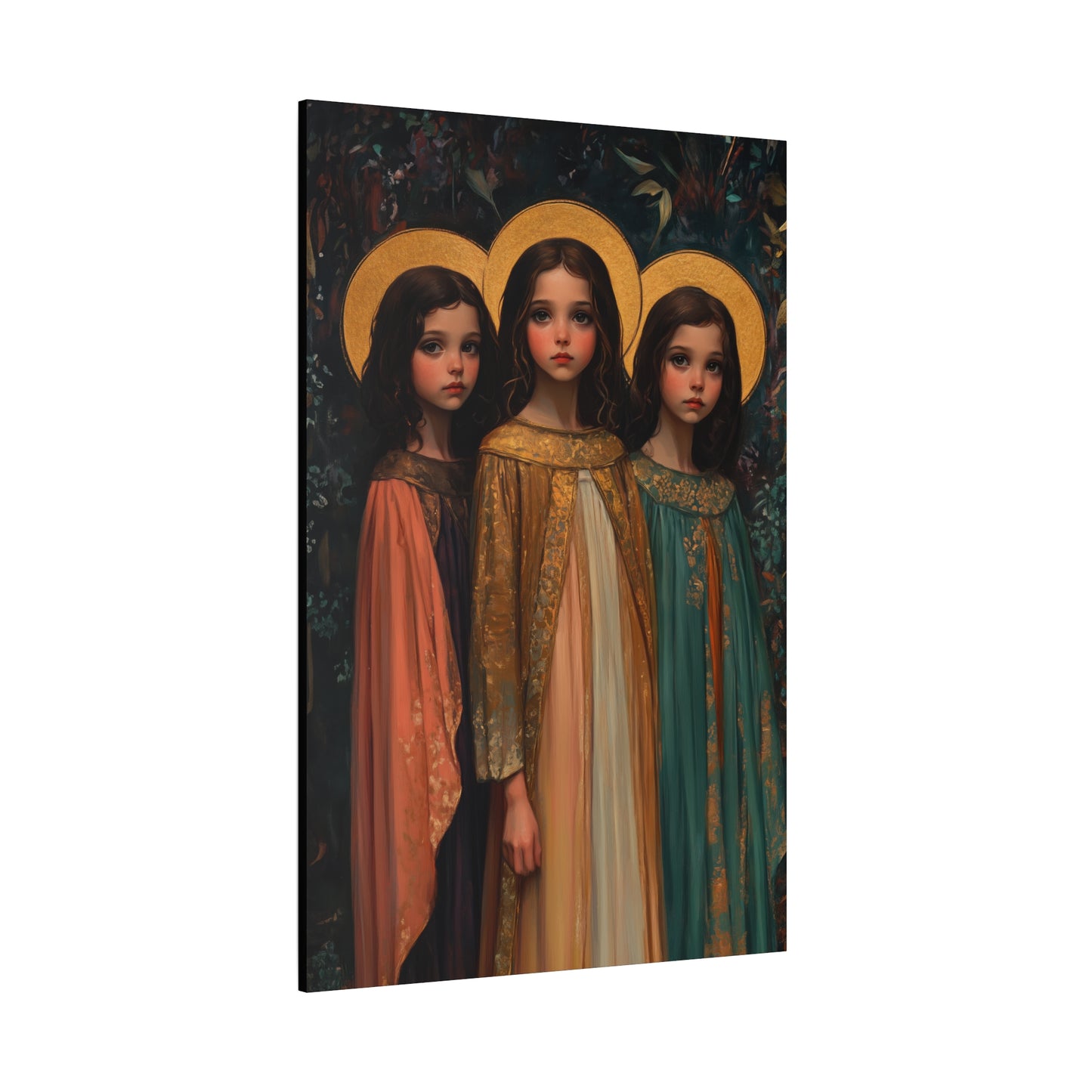Saints Faith, Hope and Charity - Museum Wrapped Canvas - Print - Religious Art for your Home - Christian print - Prayer Room Catholic Saint